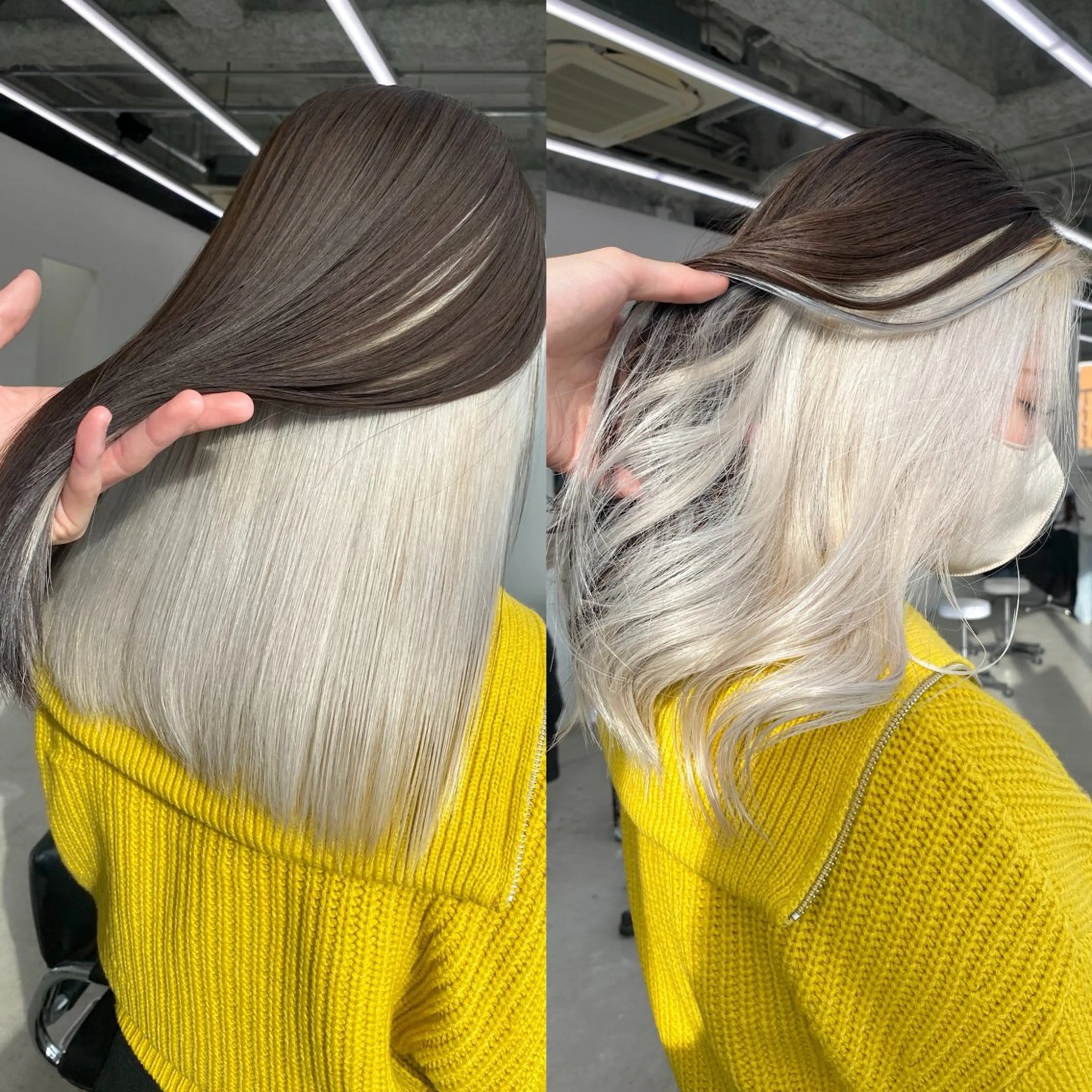 カラー ヘアカラー 新美 蓮のヘアスタイル