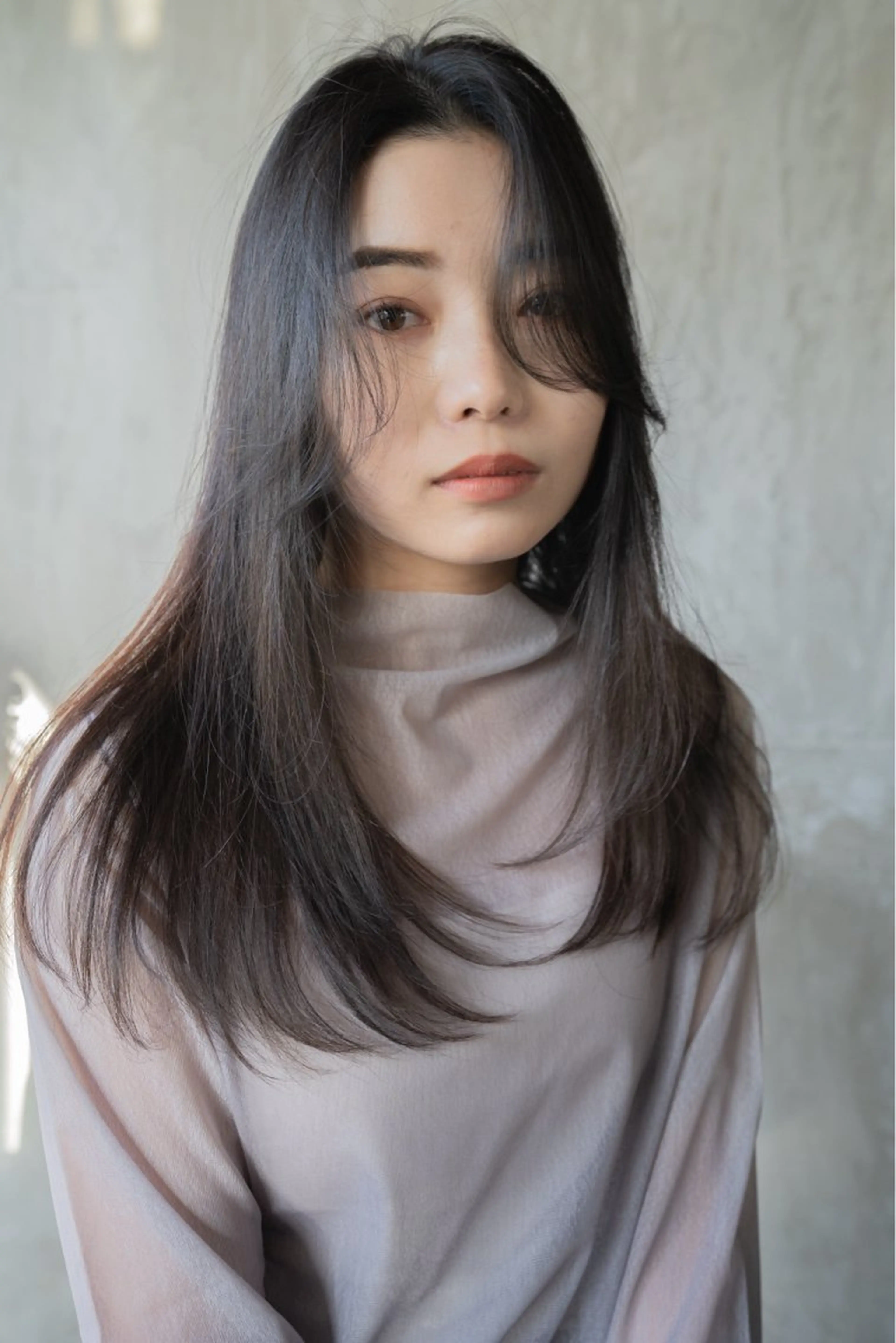 ロング カット 縮毛矯正 トリートメント 落合 妙佳のヘアスタイル