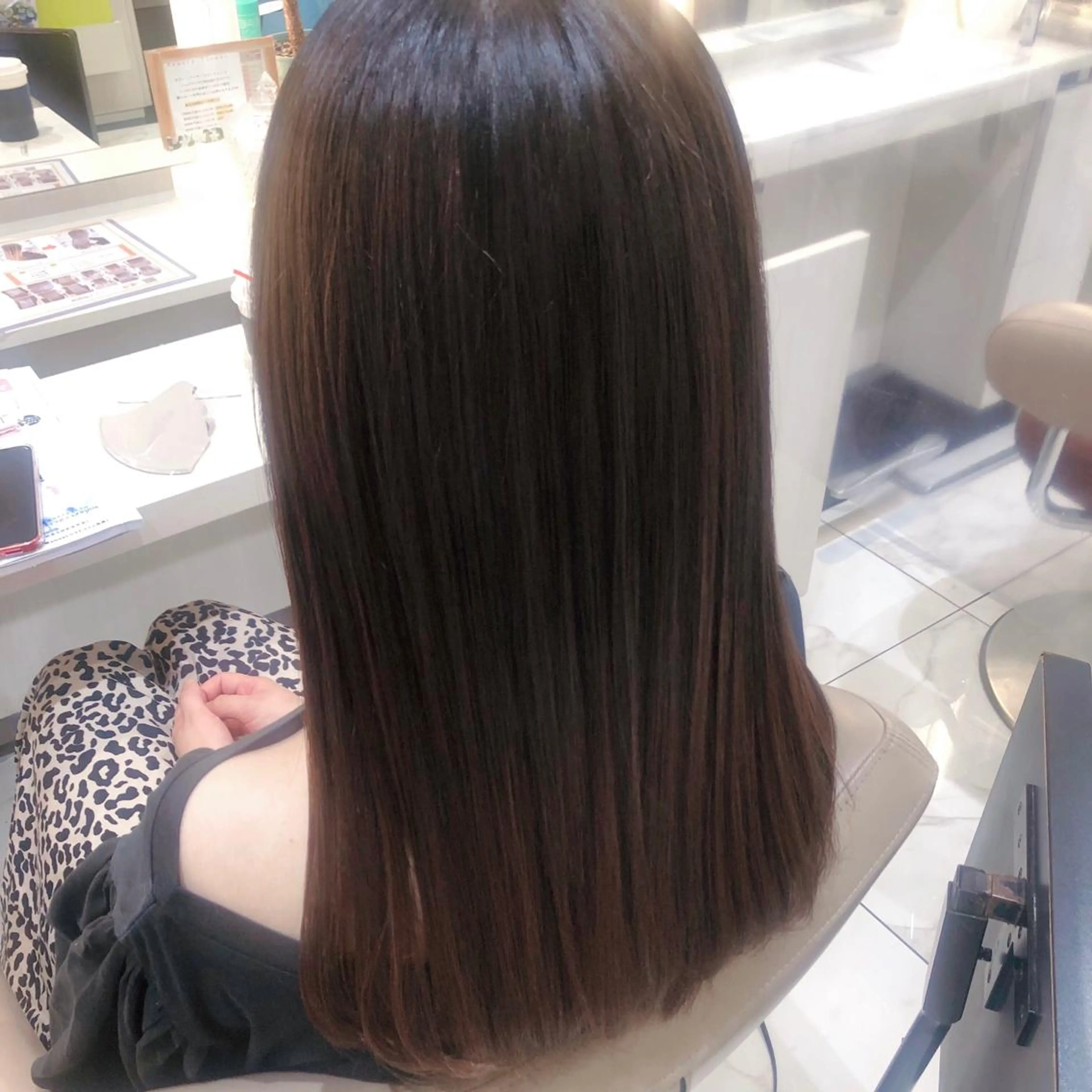 ロング カット トリートメント ヘッドスパ 三箇島陽香/髪質改善 クロスパーマ縮毛矯正のヘアスタイル