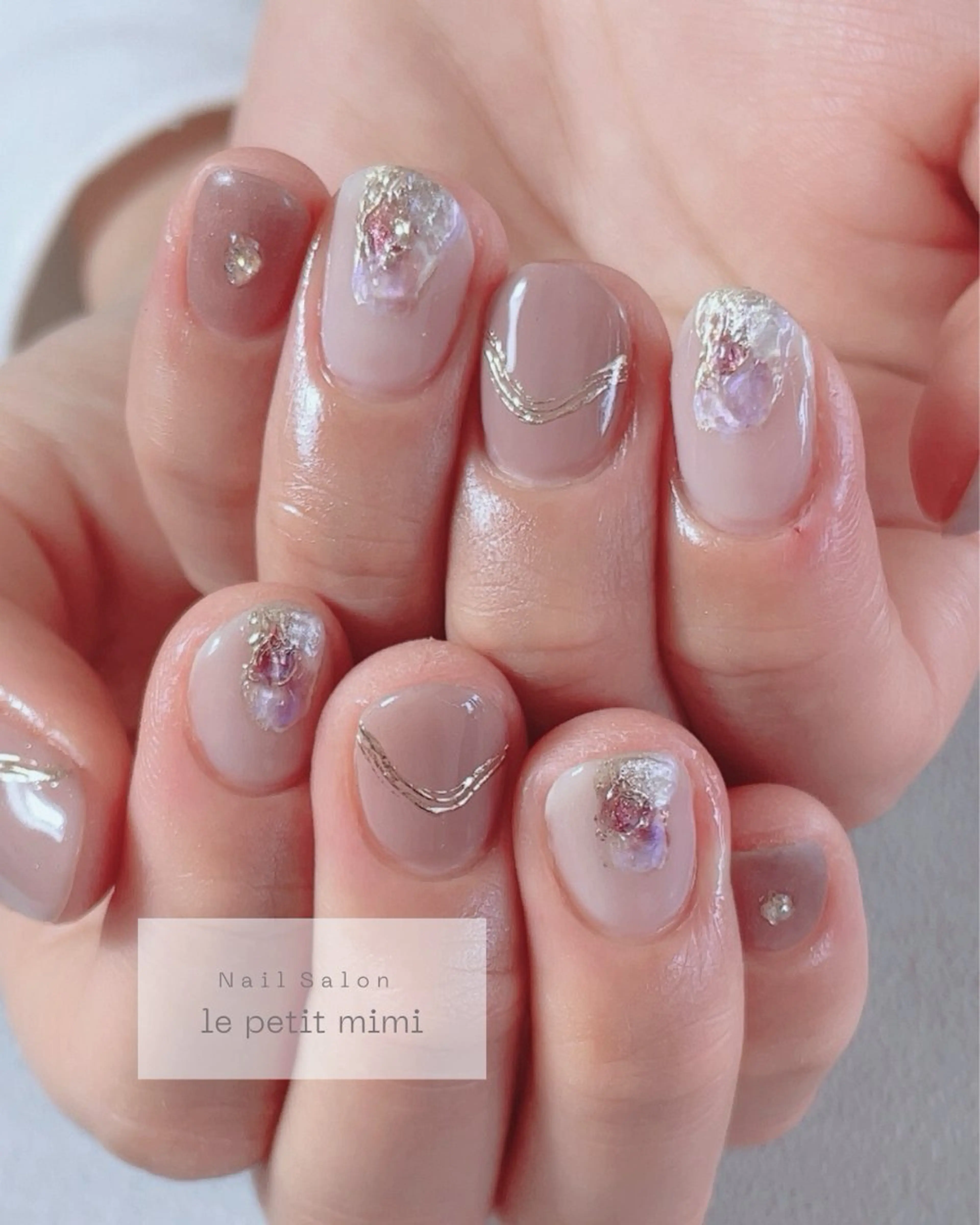 ネイル ジェルネイル オフィスネイル ショートネイル NailSalon mimi.のネイルデザイン