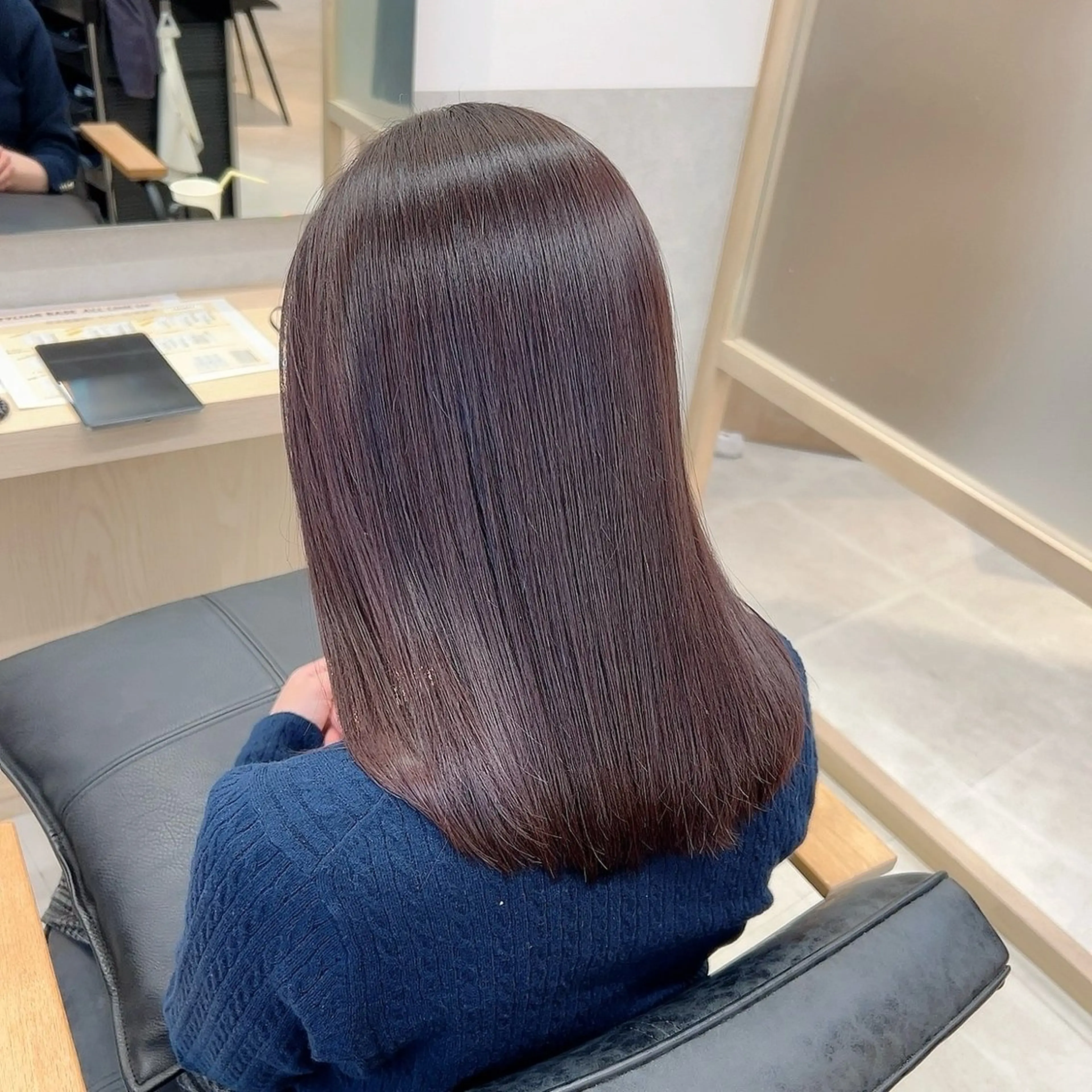 ✨【さらつやストレート×透明感カラー🎈】カット+カラー+縮毛矯正+トリートメント◎の写真