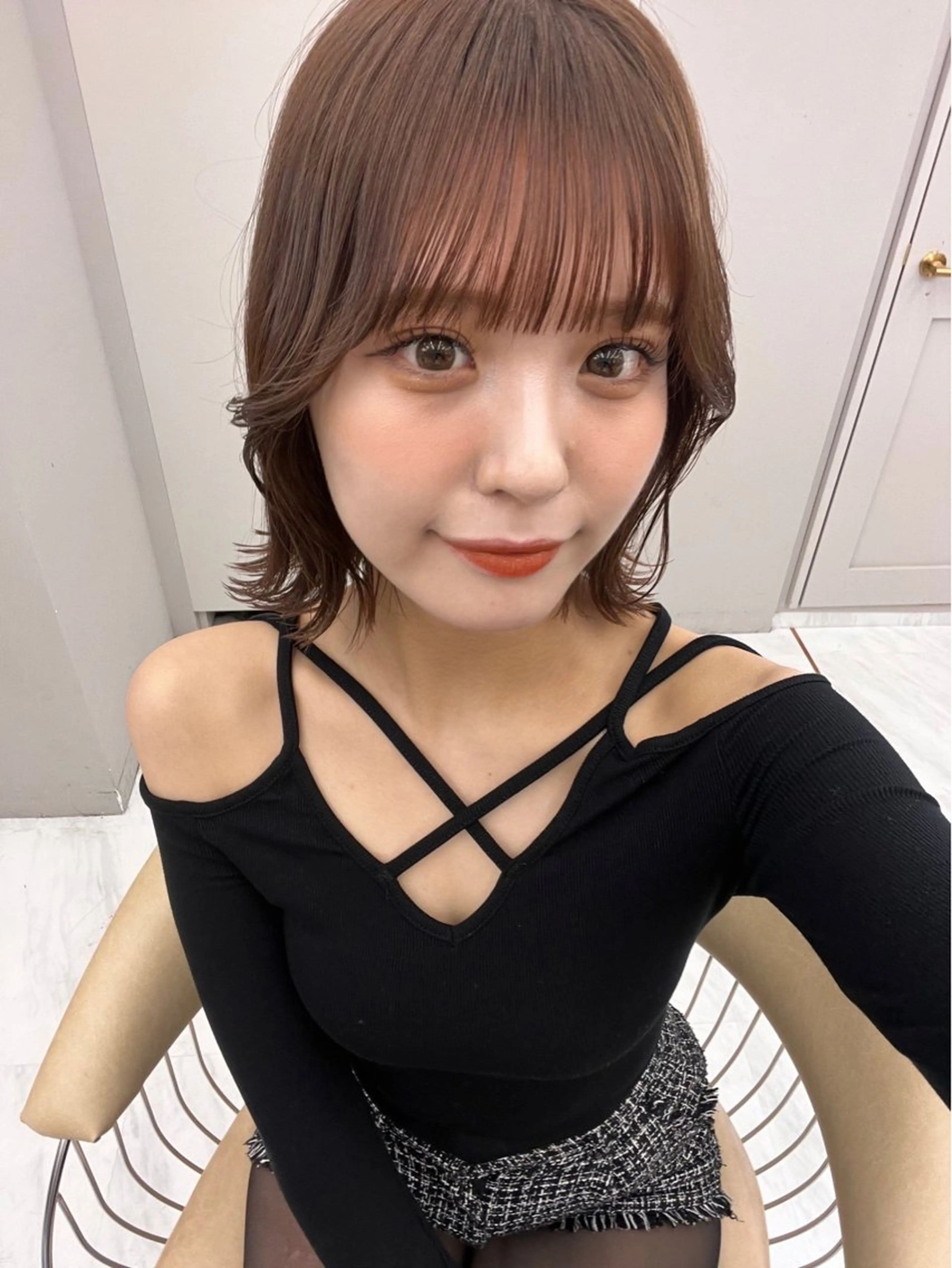 ショート カラー カット トリートメント 池袋/似合わせ/縮毛 髪質改善【ugen】のヘアスタイル