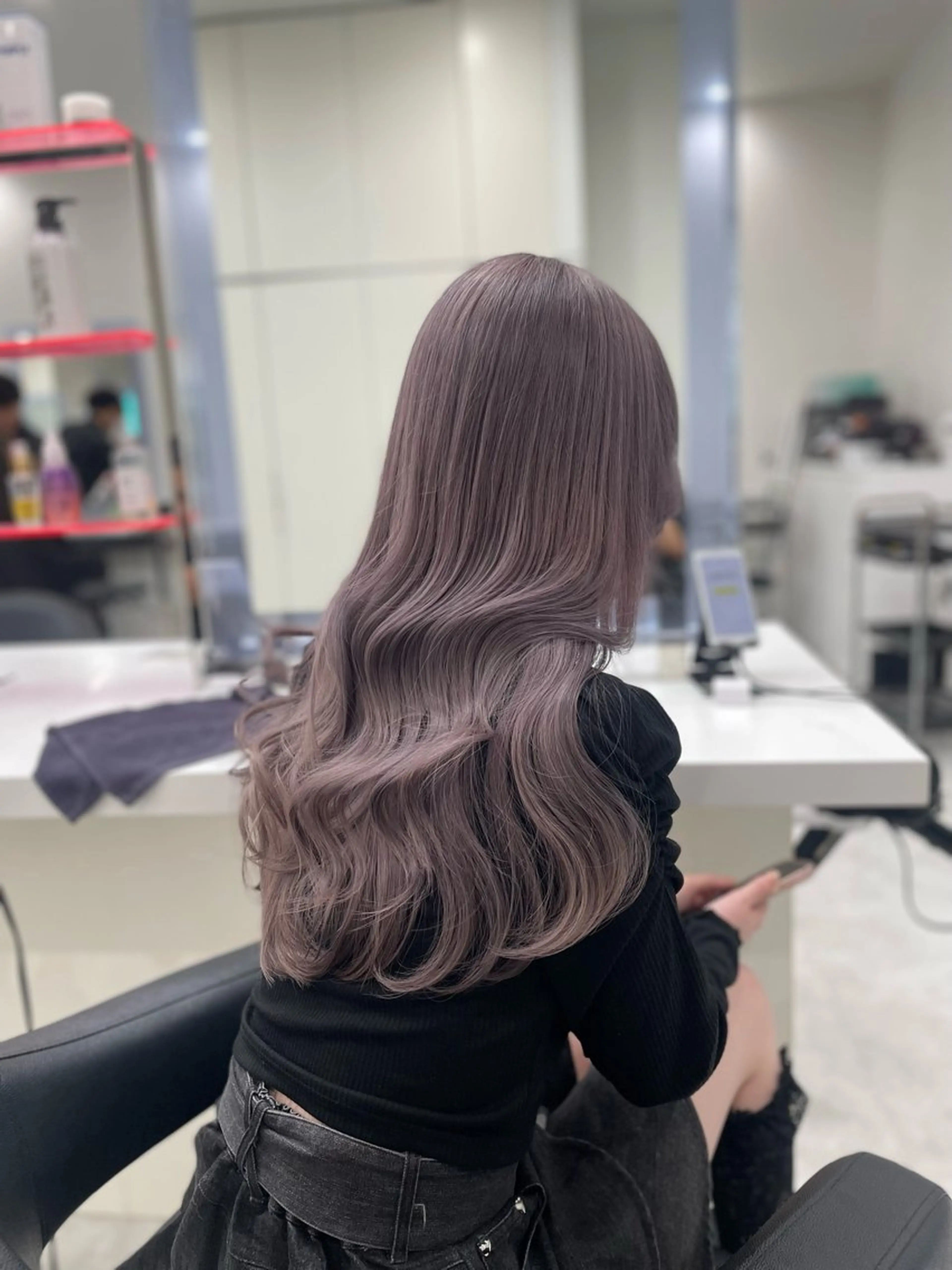 ロング カラー 大人っぽ韓国ヘア 寒色💙yuma💙のヘアスタイル