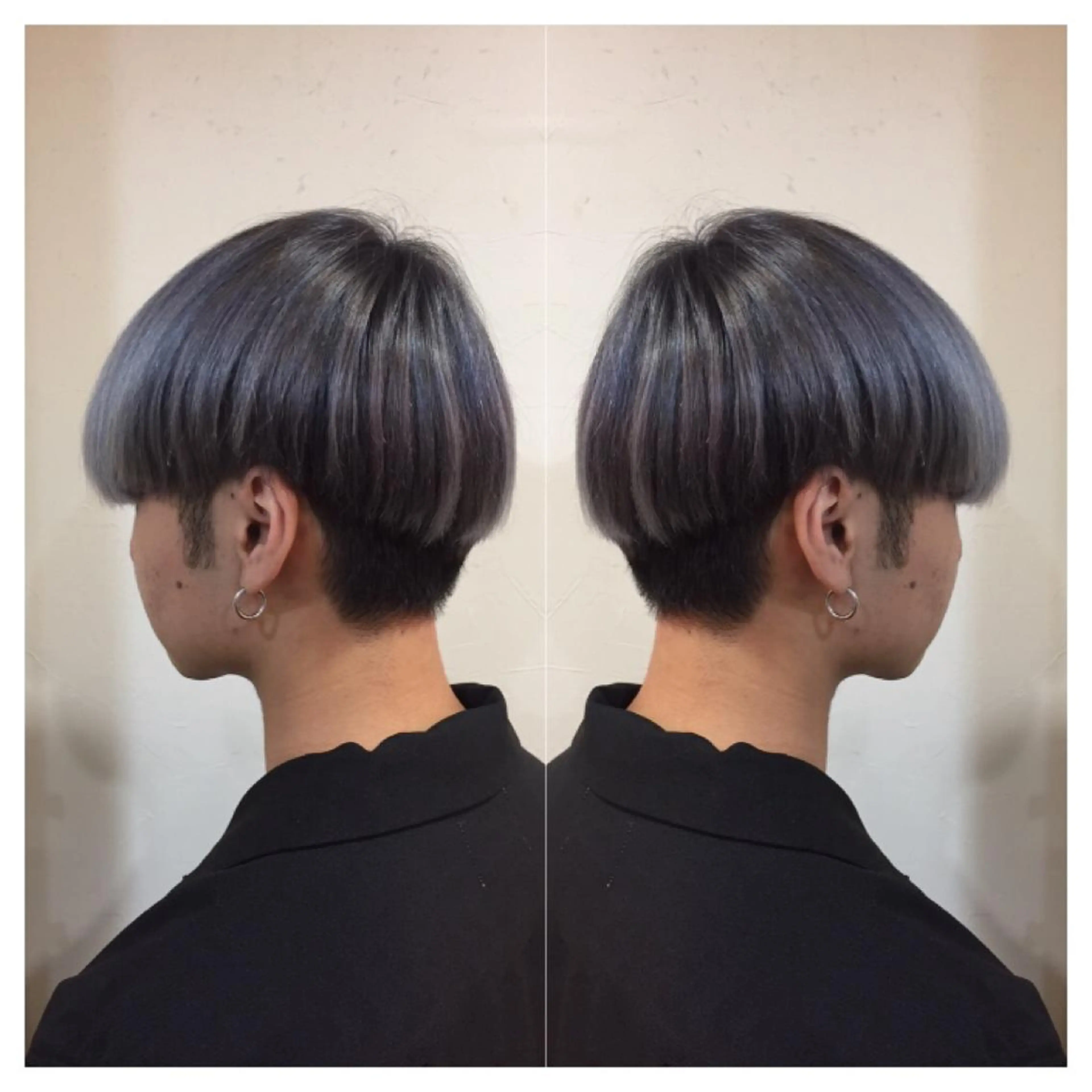 ショート カラー メンズ グラデーションカラー シルバー ホワイトシルバー ヘアカラー 髪質改善/痛ませ ないカラー/西村航大のヘアスタイル