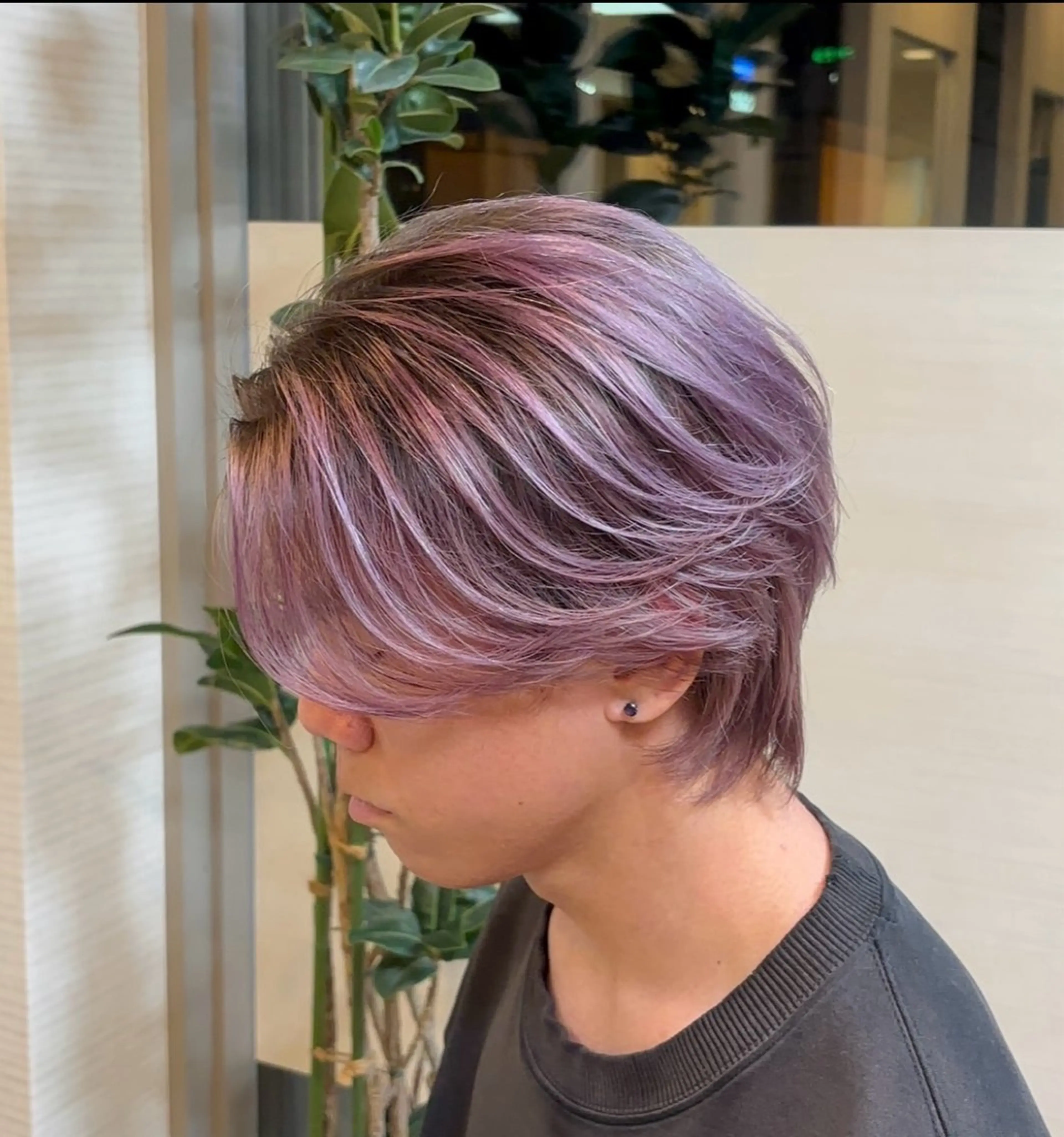 カラー メンズ メンズバレイヤージュ バレイヤージュ カット ヘアカラー トリートメント 清水 基生のヘアスタイル