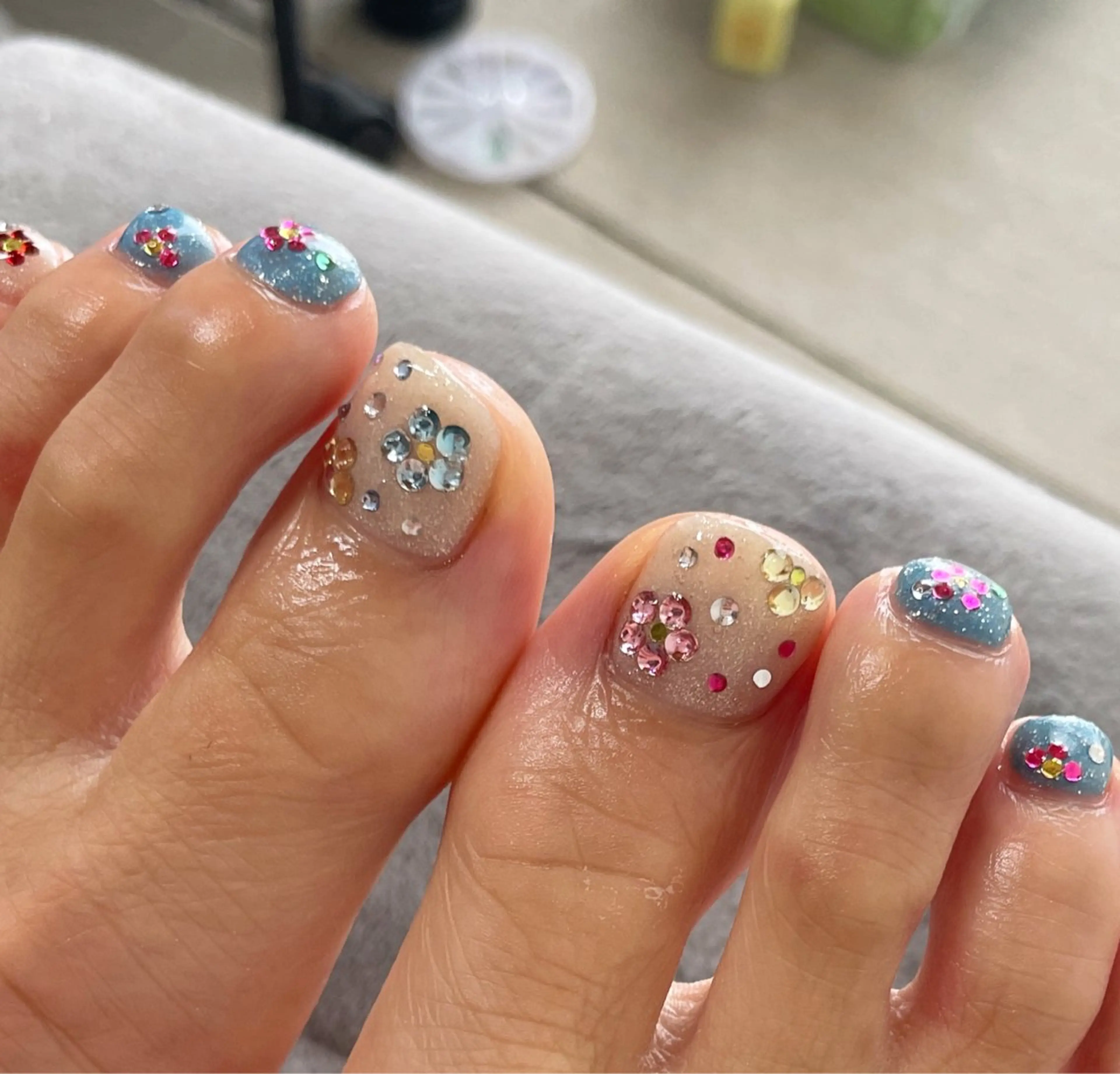 メンズ ネイル フラワーネイル フットネイル ストーンネイル Chérinail 爪のお手入れのネイルデザイン