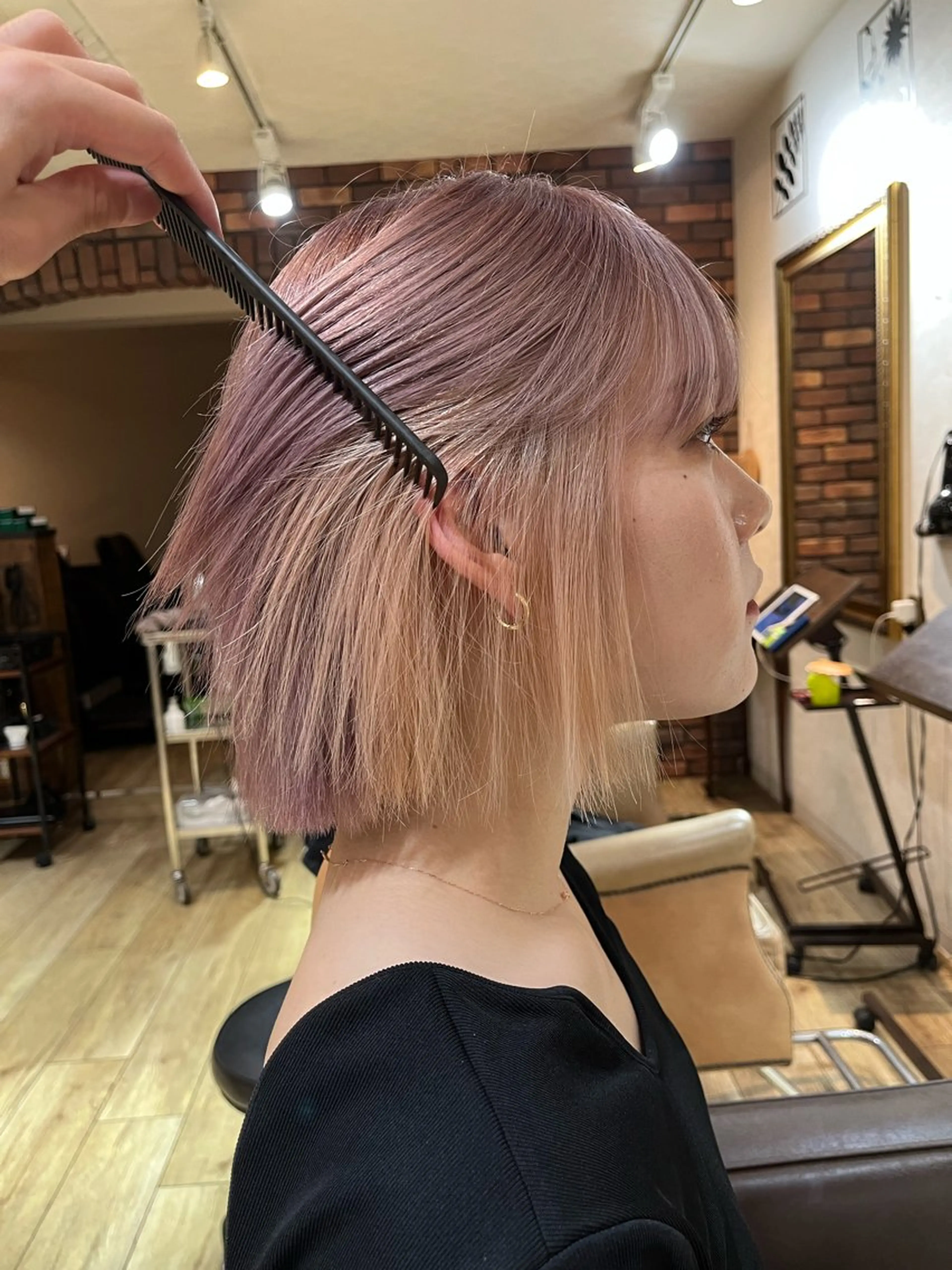 ショート カラー ピンクカラー ヘアカラー 中園康 /カラー/ブリーチのヘアスタイル