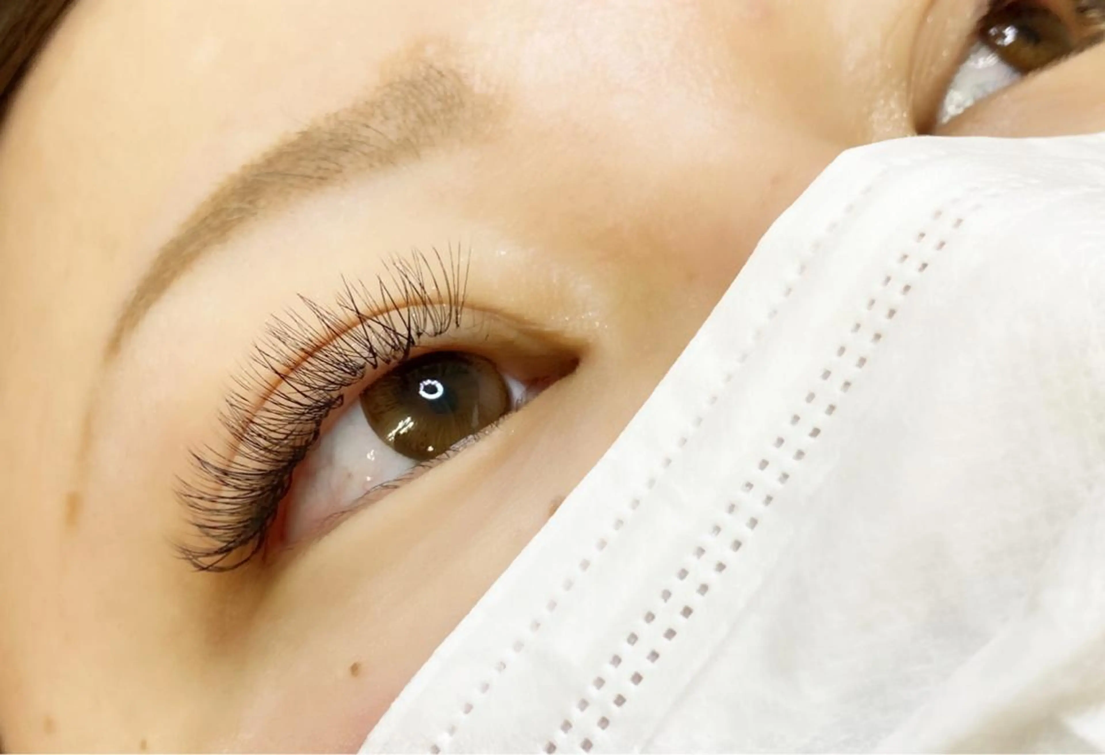 ✨ミニモ限定メニュー✨ボリュームラッシュ100束(350本〜400本前後) LED に変更+1000円の写真