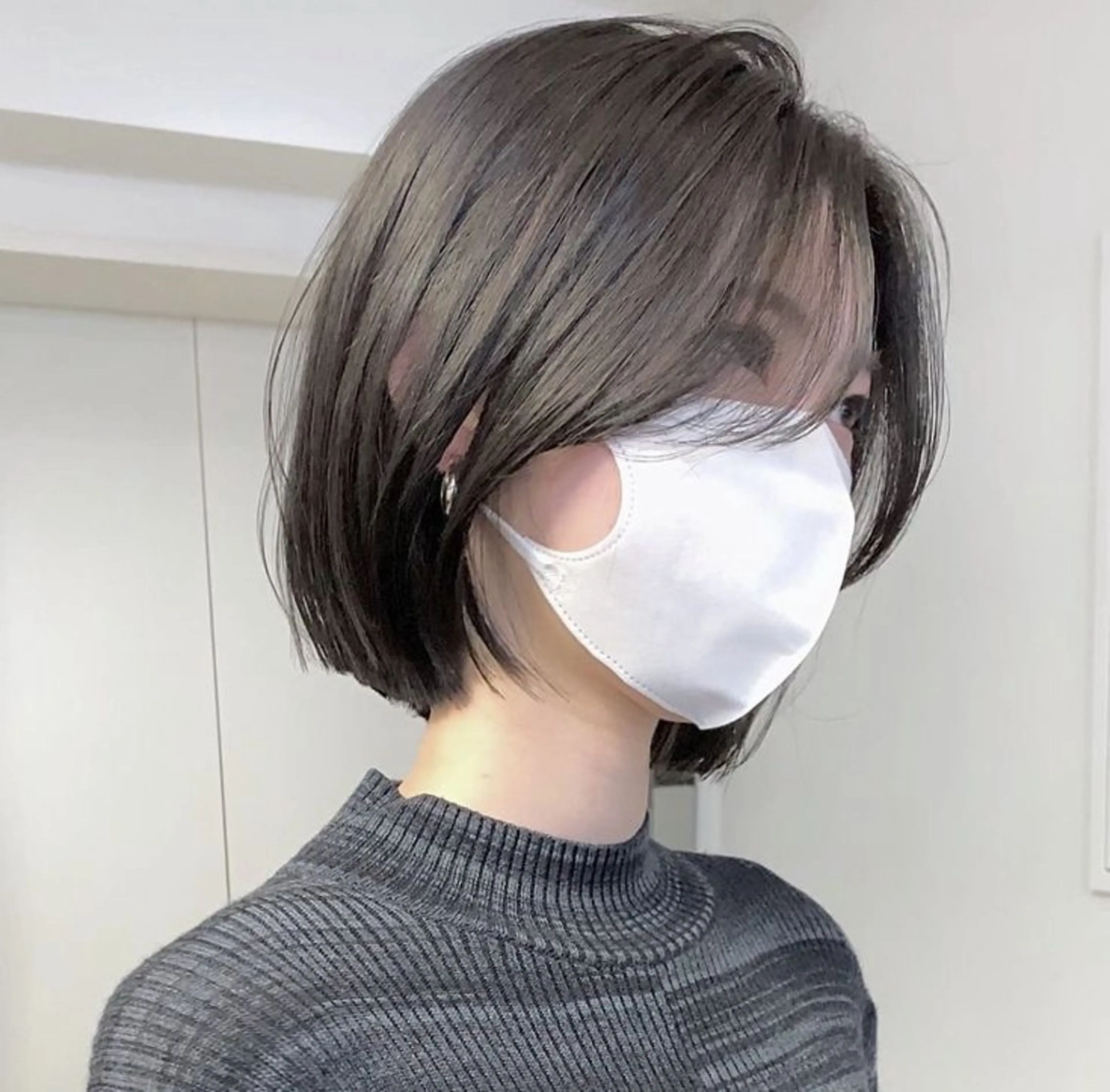 ミディアム ボブ ブリーチなし/透明感 /ショート/大世のヘアスタイル