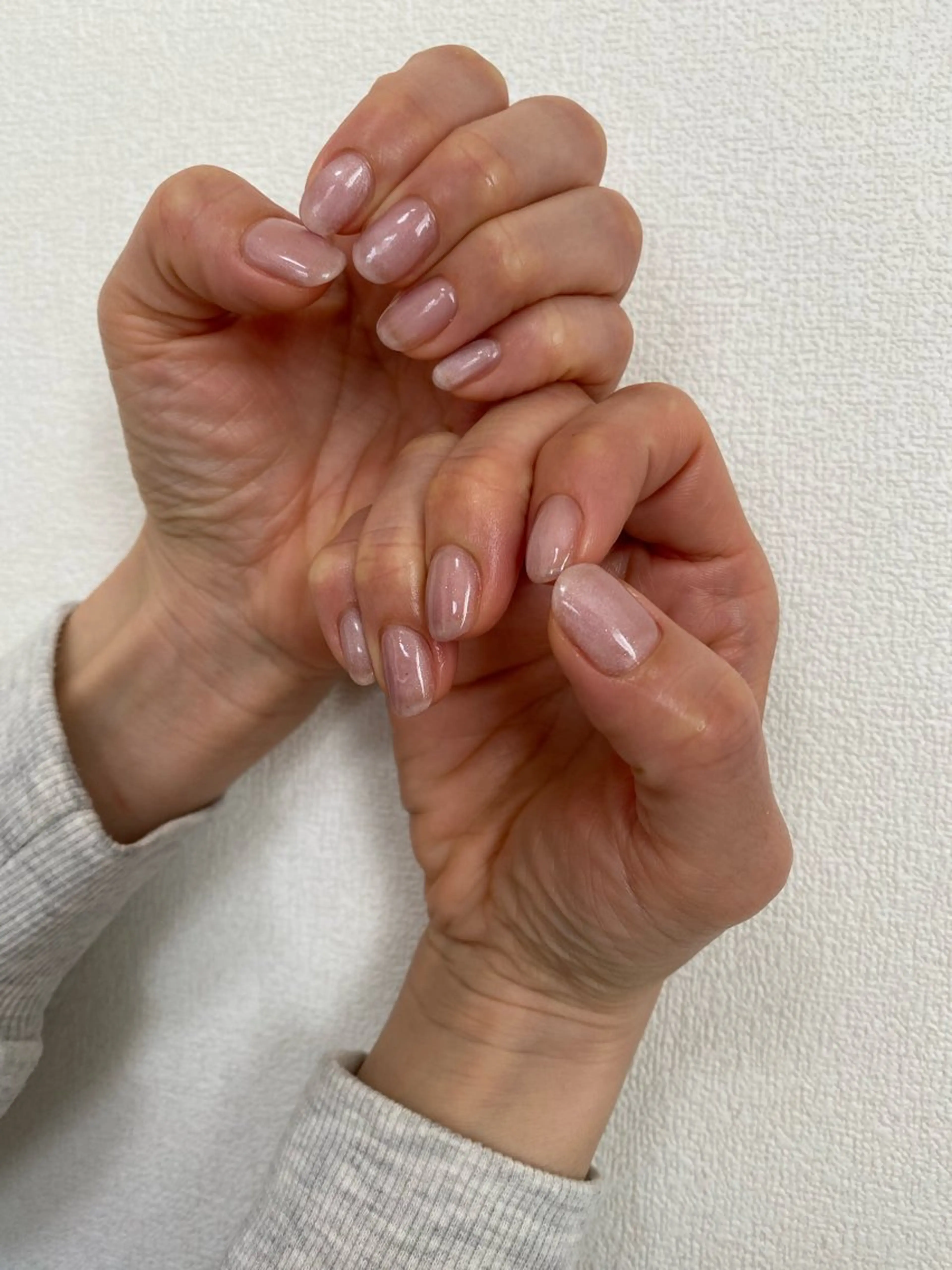 ネイル ピンク ハンドネイル 自宅サロン FeelFreeのマツエク・マツパデザイン