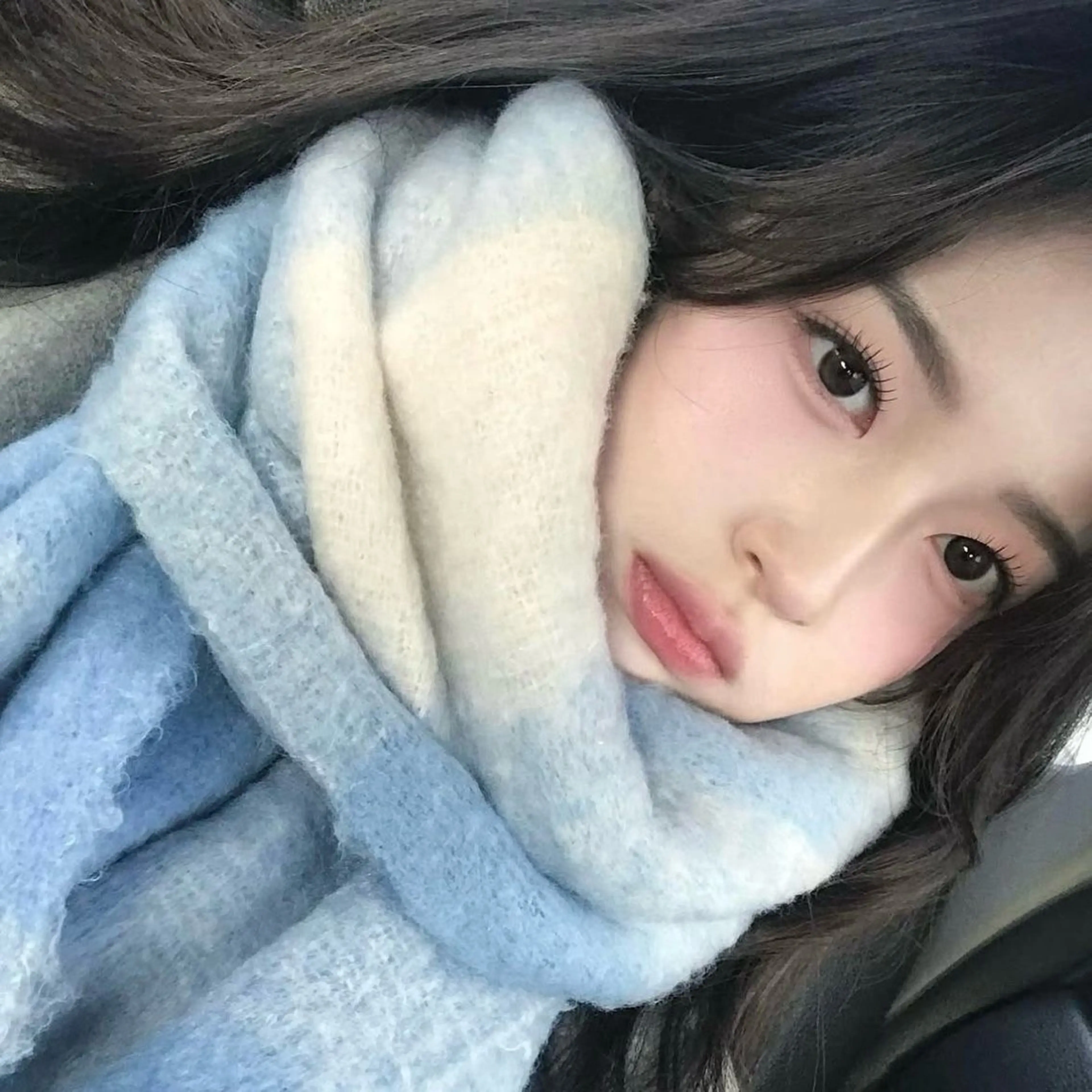 ロング カラー カット ヘアカラー トリートメント 莉乃/縮毛矯正/髪質 改善/艶カラーのヘアスタイル