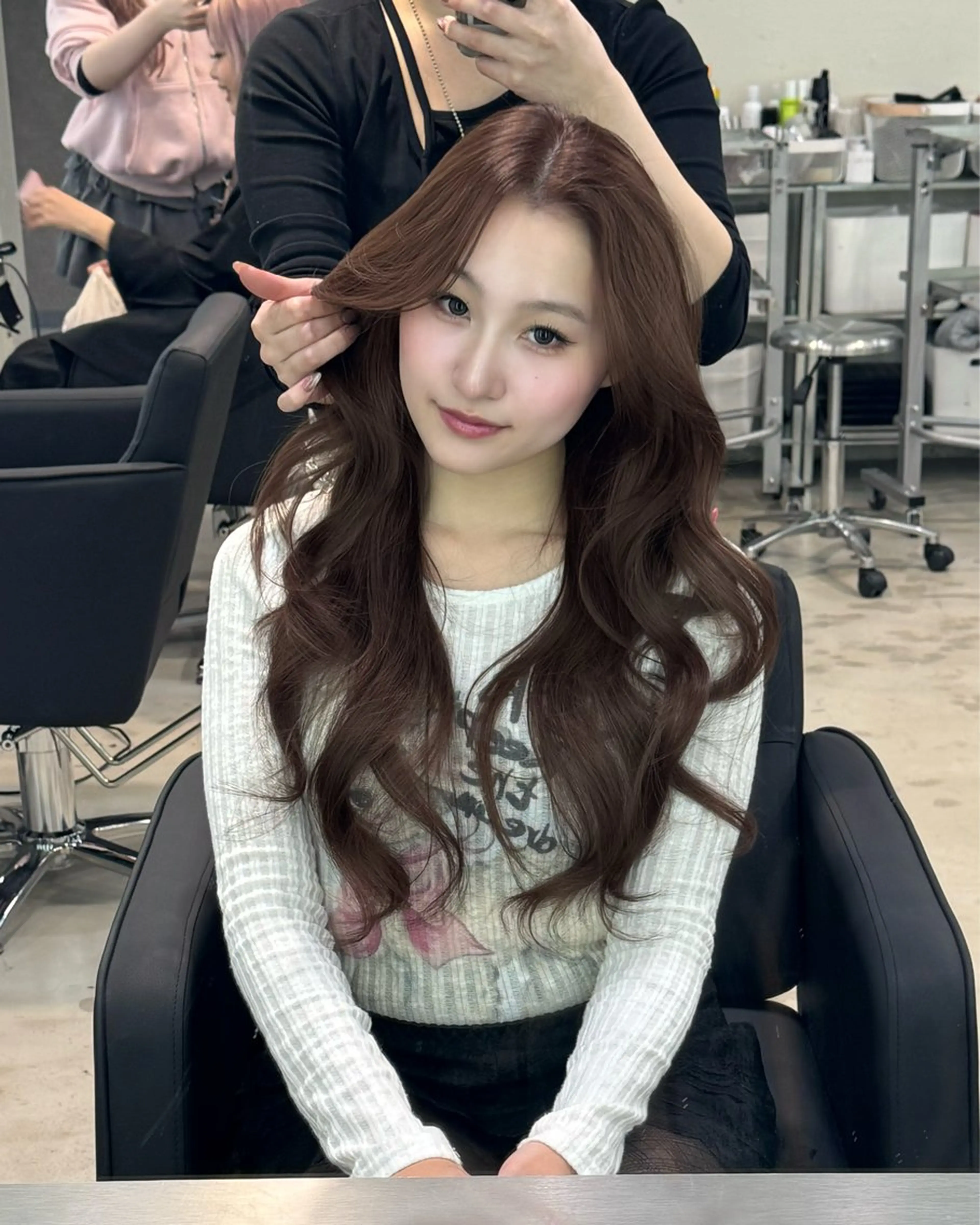 ロング カラー 艶カラー♡クール トレンドヘア♡アユミのヘアスタイル