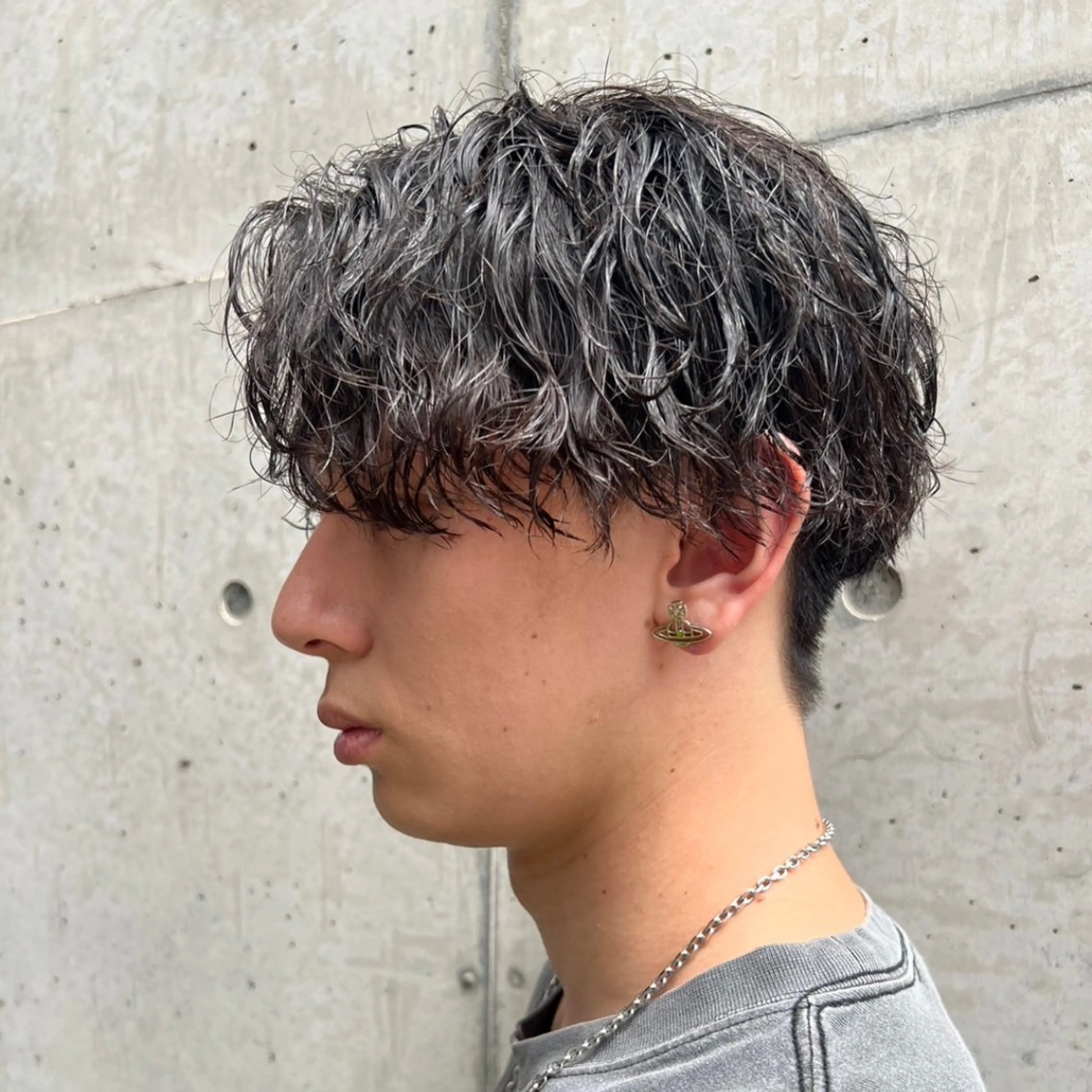 メンズカット+パーマ[波巻き][波巻きスパイラルパーマ][波巻きスパイラル]の写真