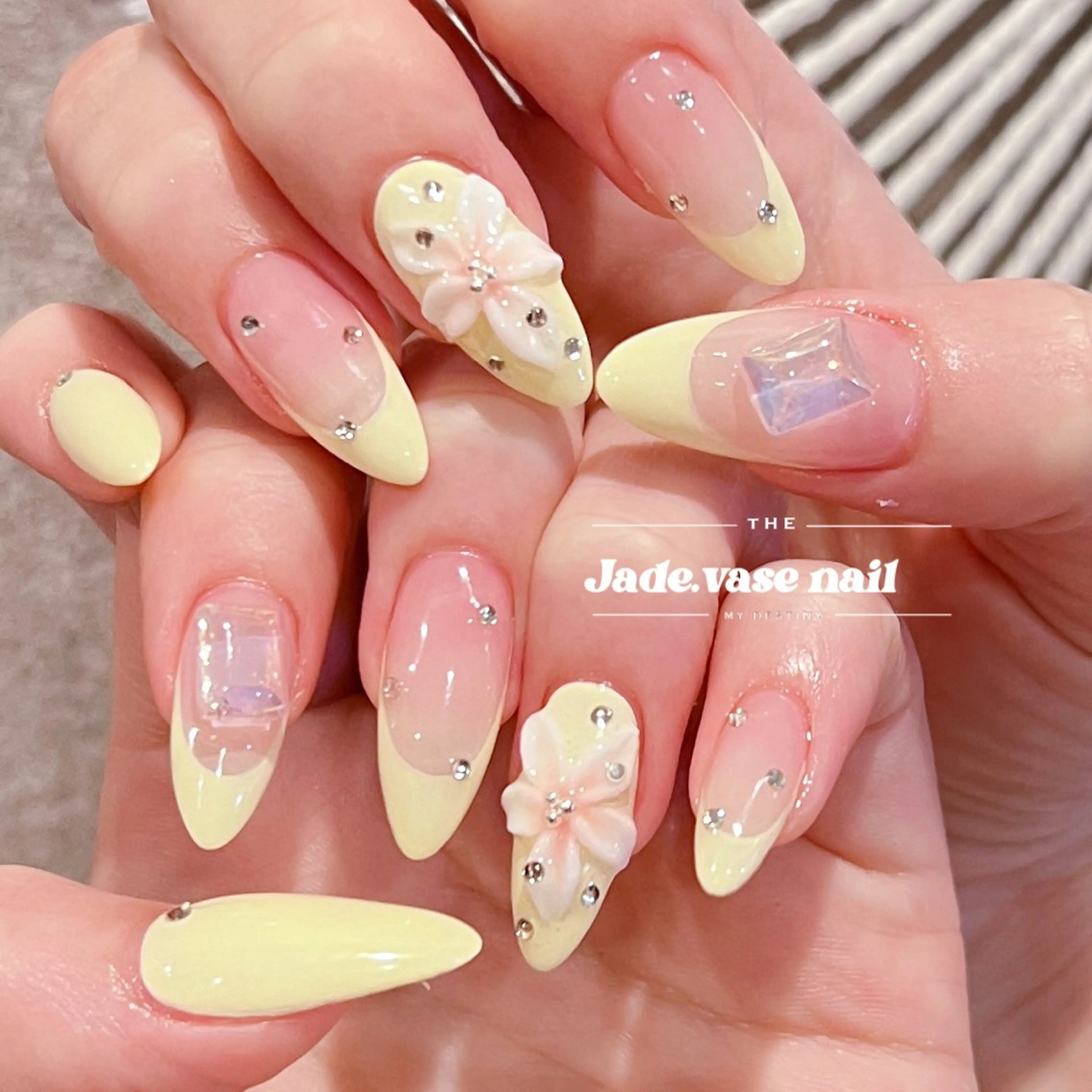 ネイル 長さ出し ハンドネイル ✰Jade.vase 银座のネイルデザイン