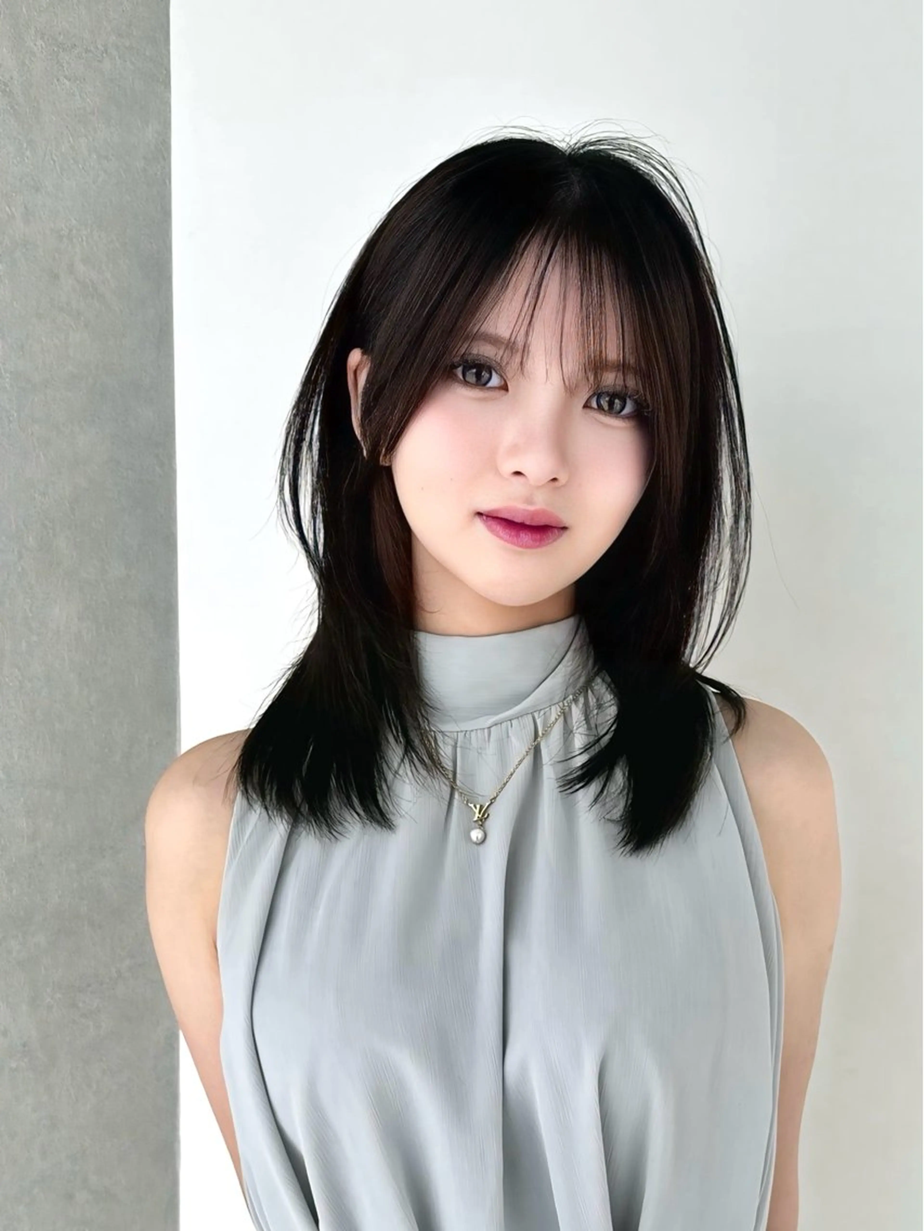 ミディアム けんけん cachecacheのヘアスタイル