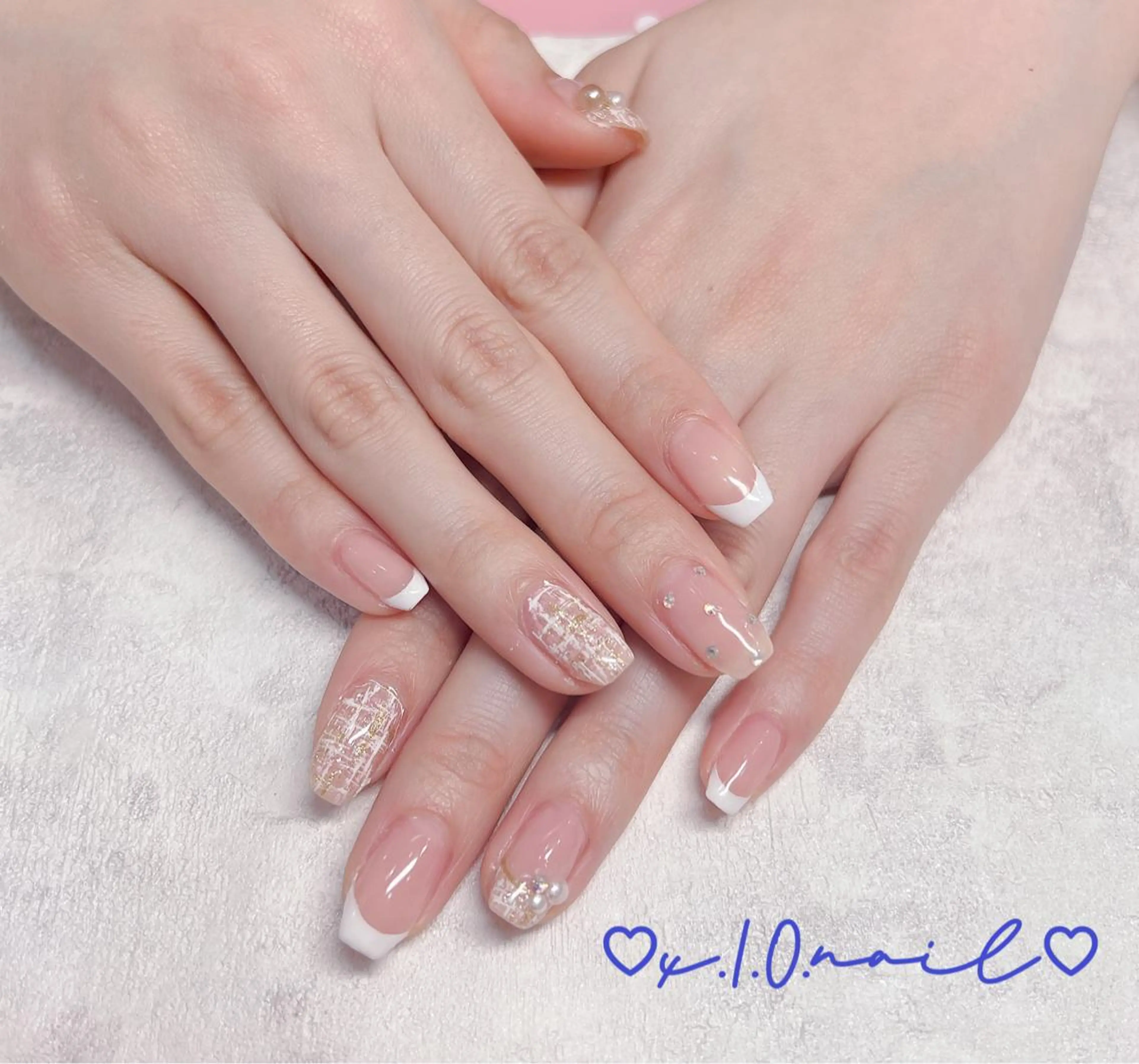 ネイル アニマル柄 アートネイル ニュアンスネイル ネイルチップ ハンドネイル x.1.0.nail ♡Cのネイルデザイン