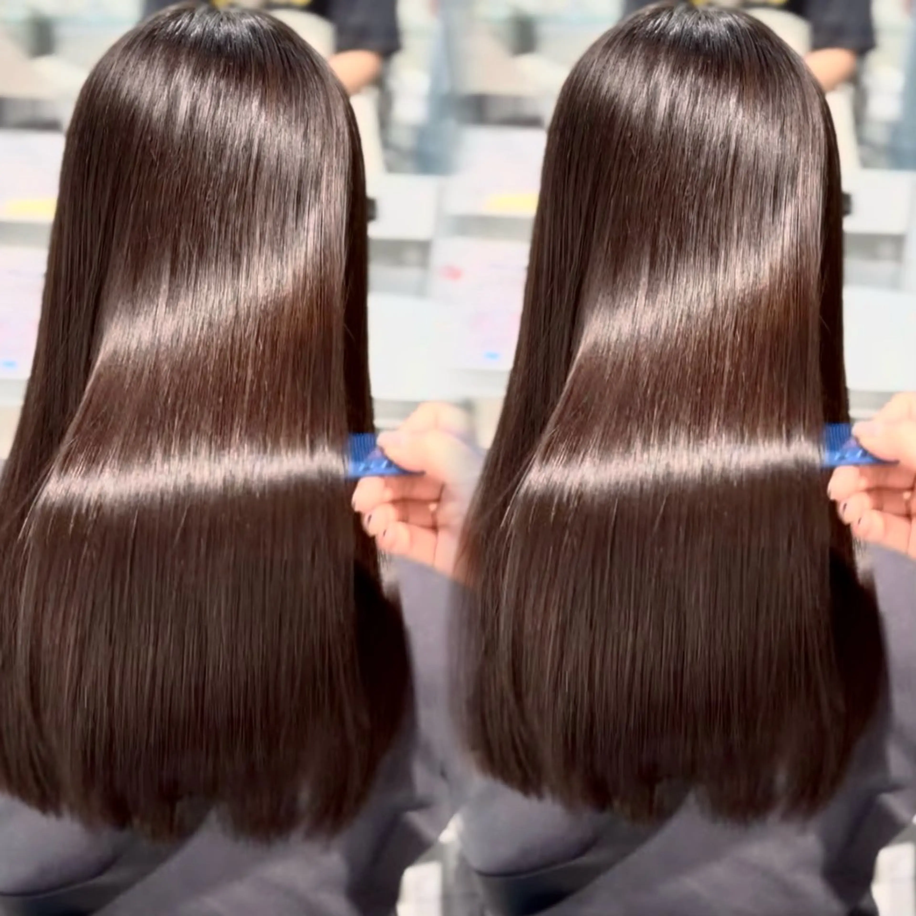 ロング カット 縮毛矯正 ✨縮毛矯正/ボブ✨ 佐藤 さくらのヘアスタイル