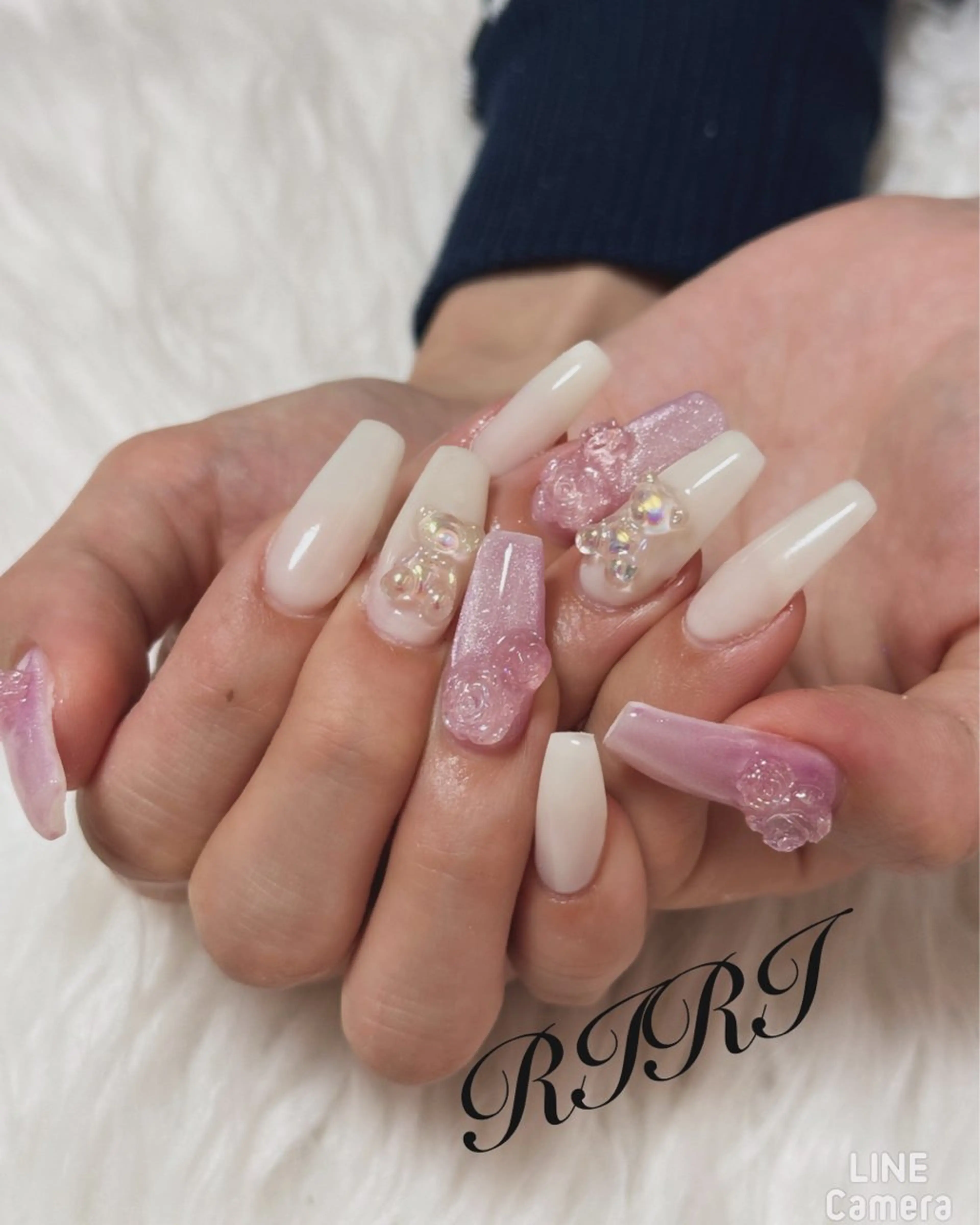 ネイル ジェルネイル 韓国ネイル ショートネイル シンプルネイル ハンドネイル riri オーナーのネイルデザイン