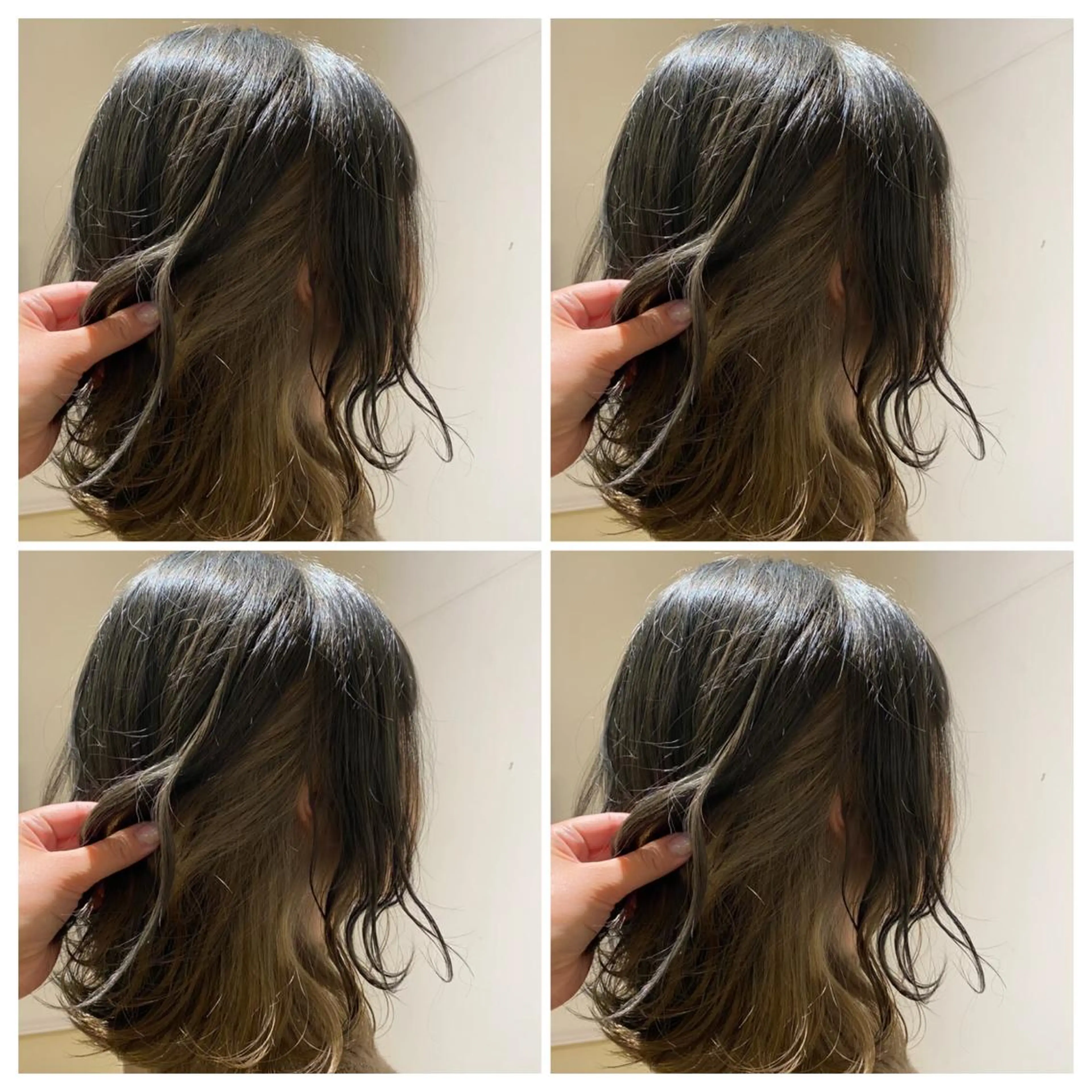 ミディアム カラー カット パーマ トリートメント 💎髪質改善／艶髪 荻原💎のヘアスタイル