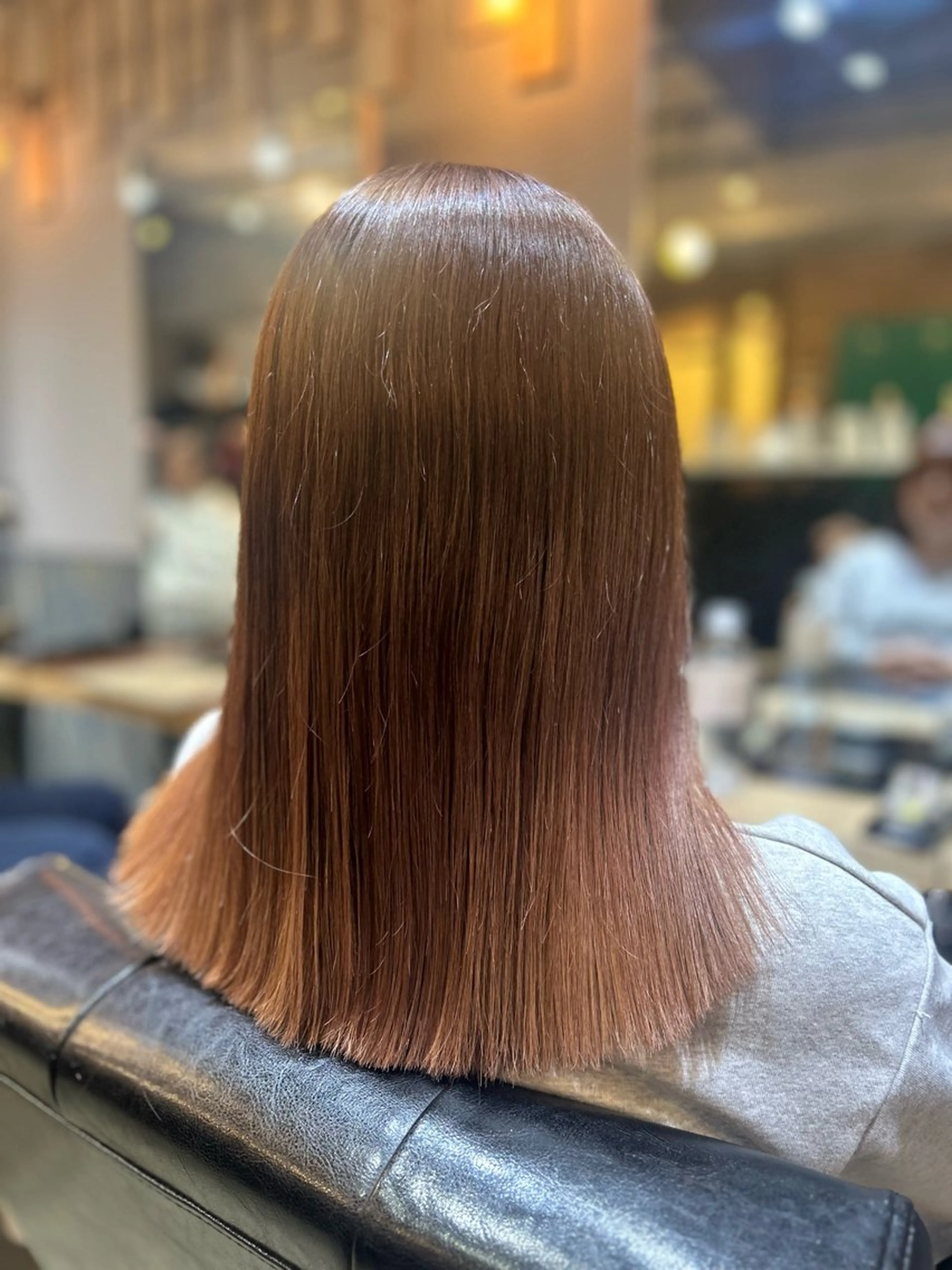 セミロング ヘアカラー トリートメント agu hair fonte   大泉学園所属・園田 彩音のヘアスタイル