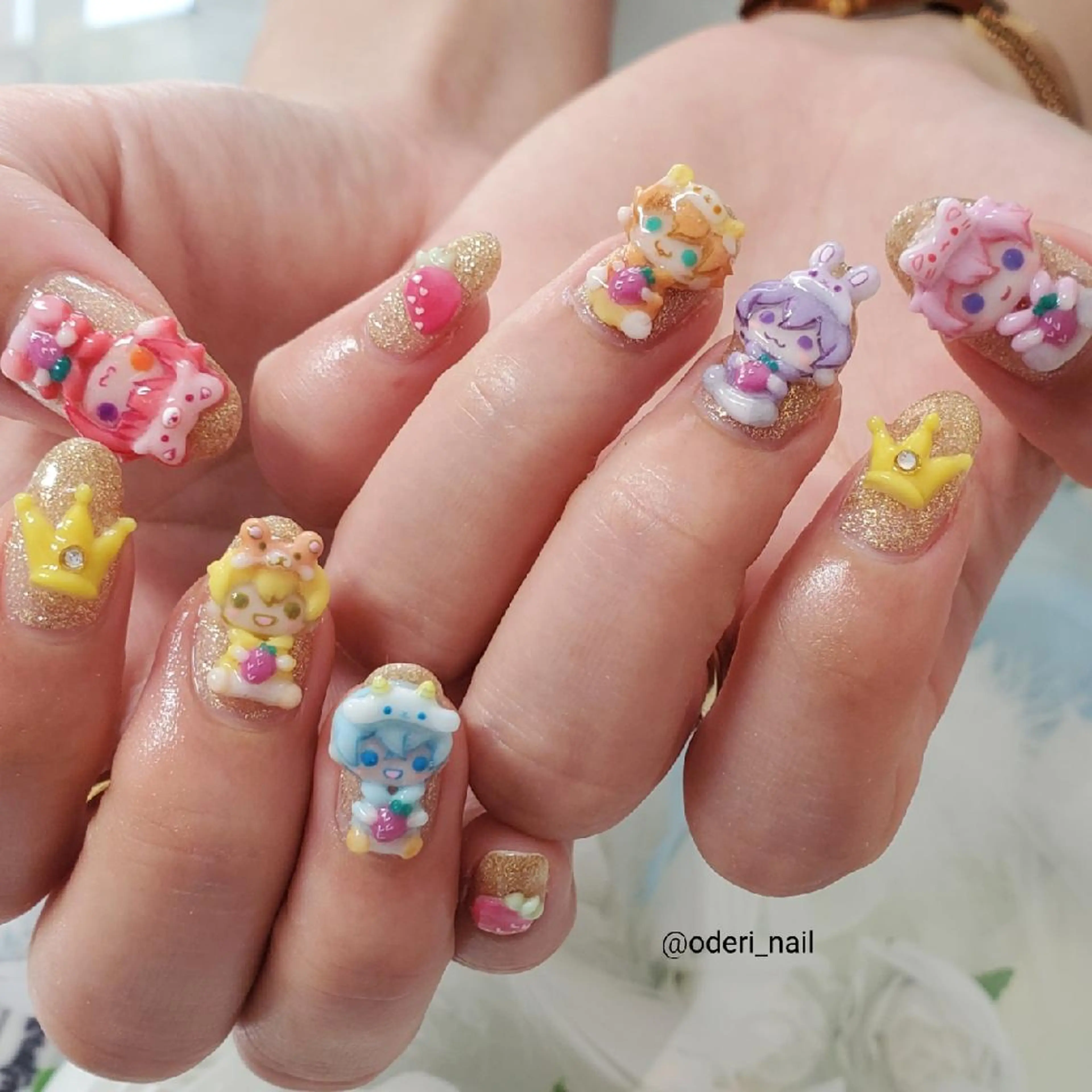 ネイル アートネイル ジェルネイル おで@ oderi_nailのネイルデザイン