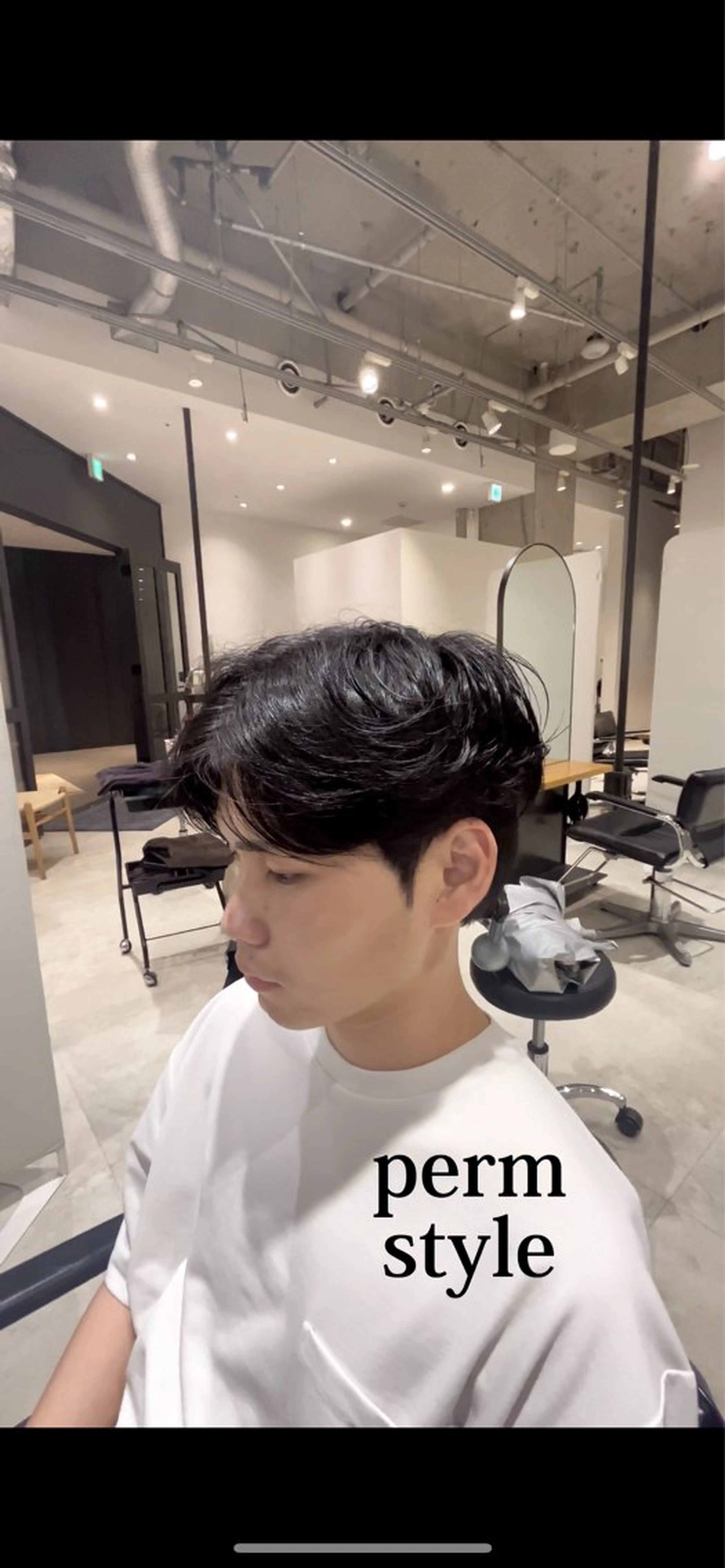 カット&シャドウパーマの写真