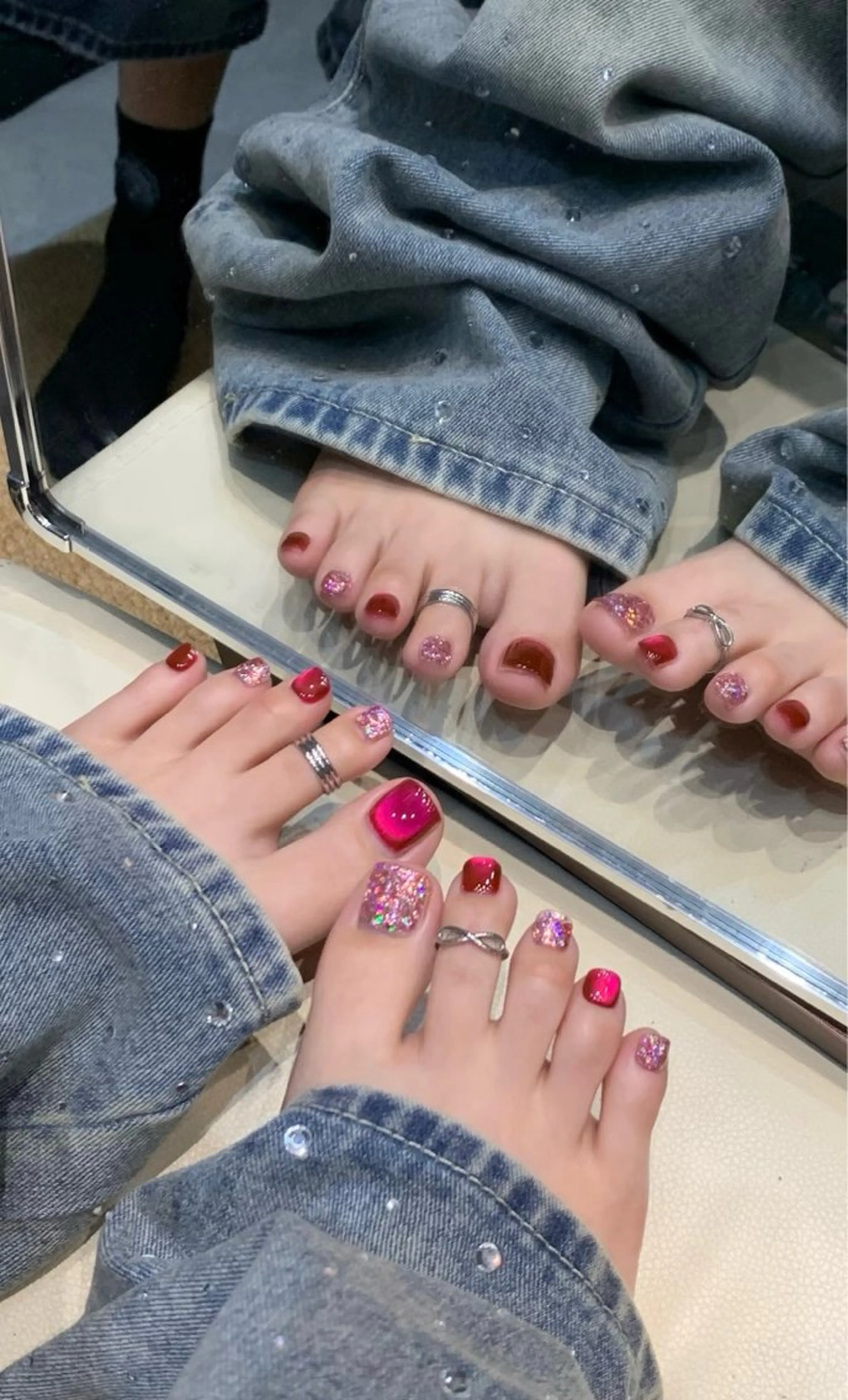 フットワンカラー、ラメーの写真