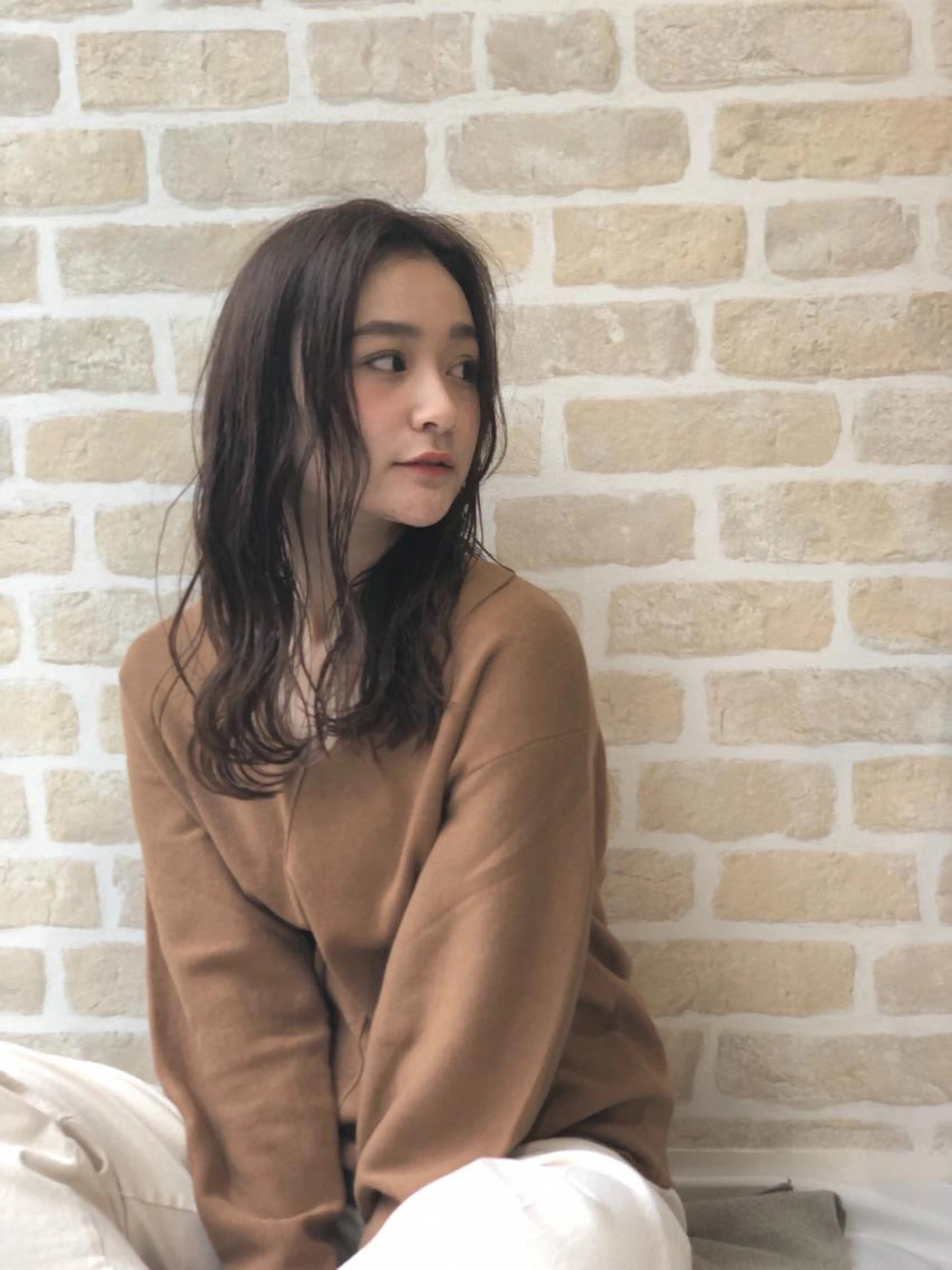 ＊韓国風 顔周りカット＋髪質改善inケアカラー＊の写真