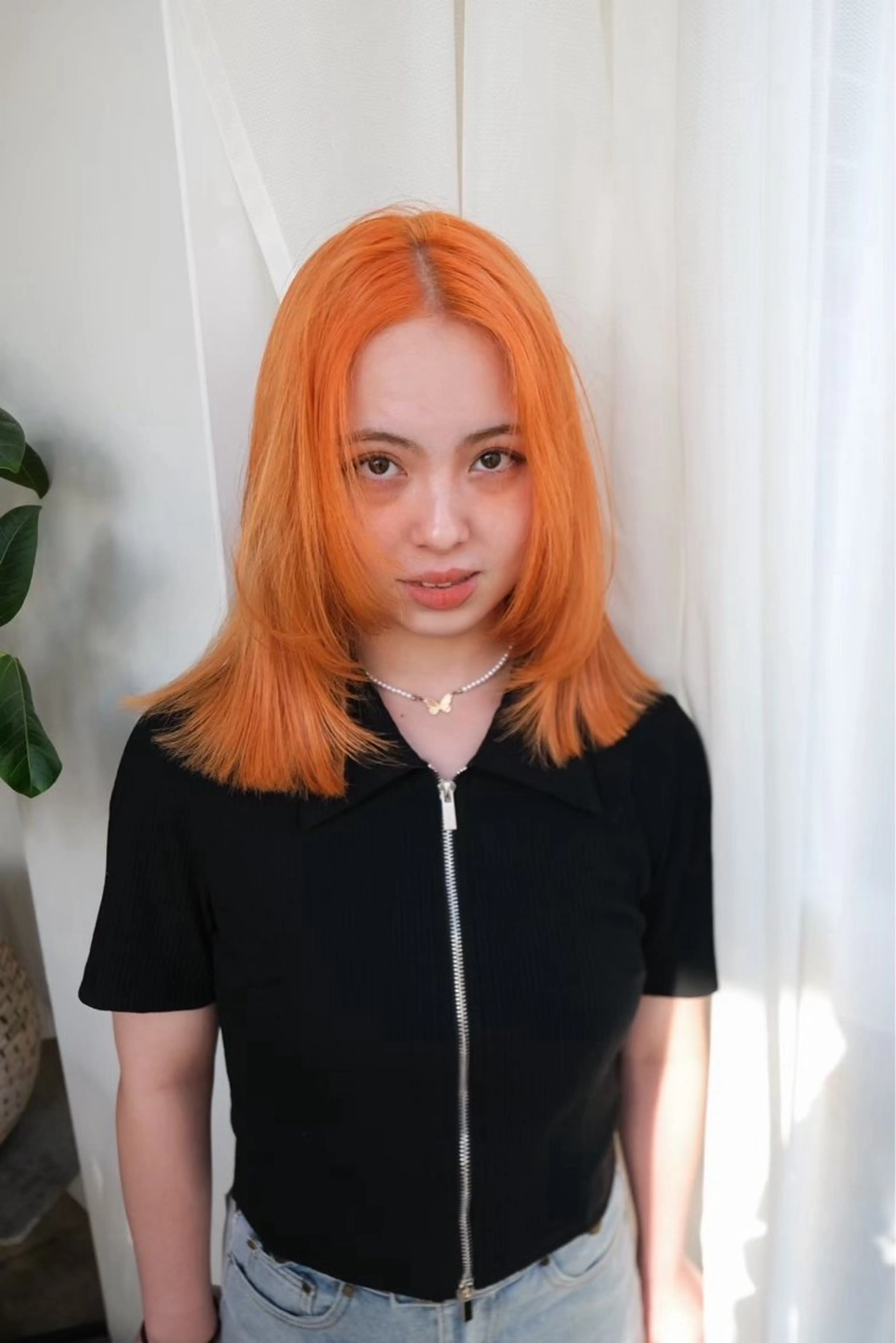 カラー ブリーチ ness 一花のヘアスタイル