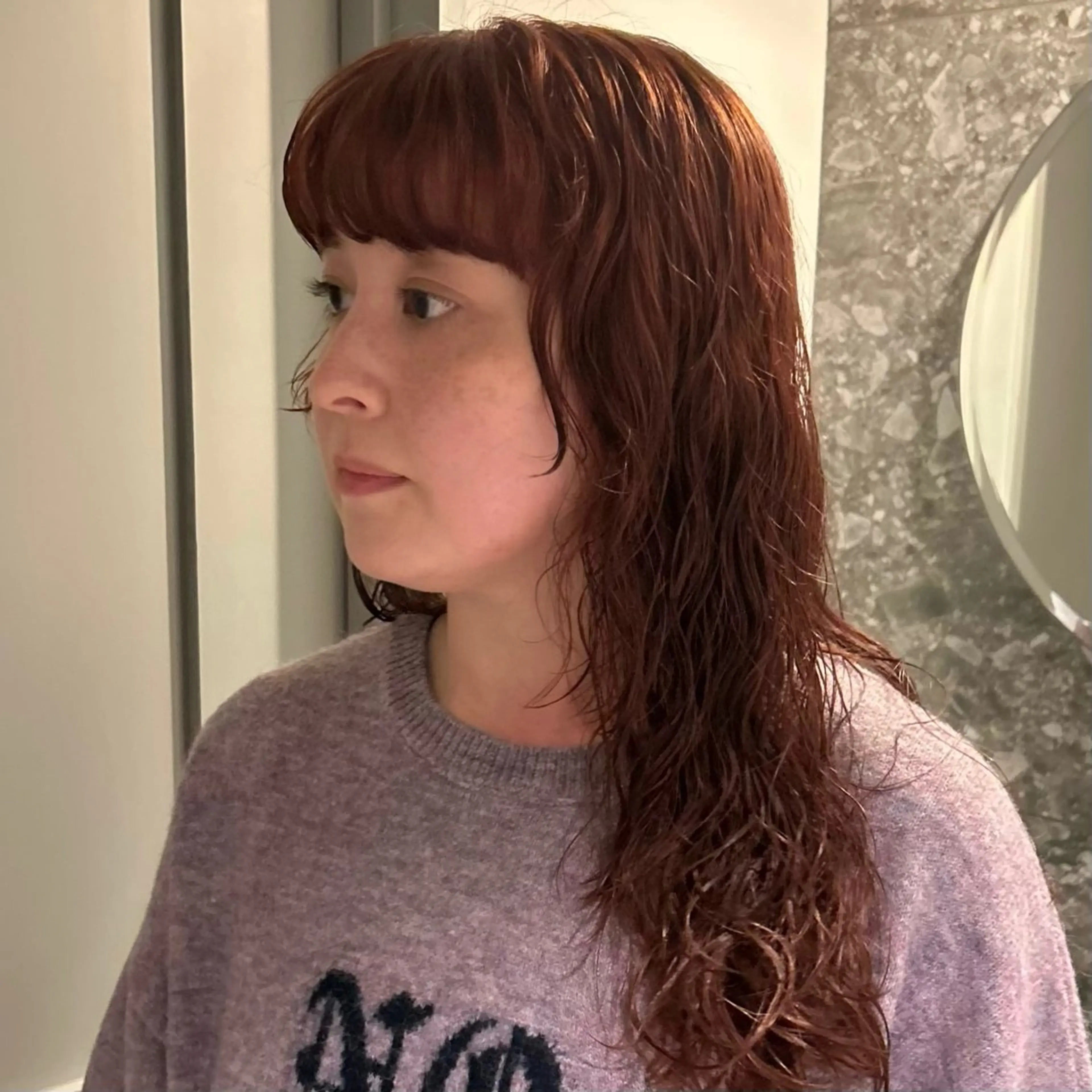 ロング カラー パーマ ヘアカラー MUKU リカのヘアスタイル