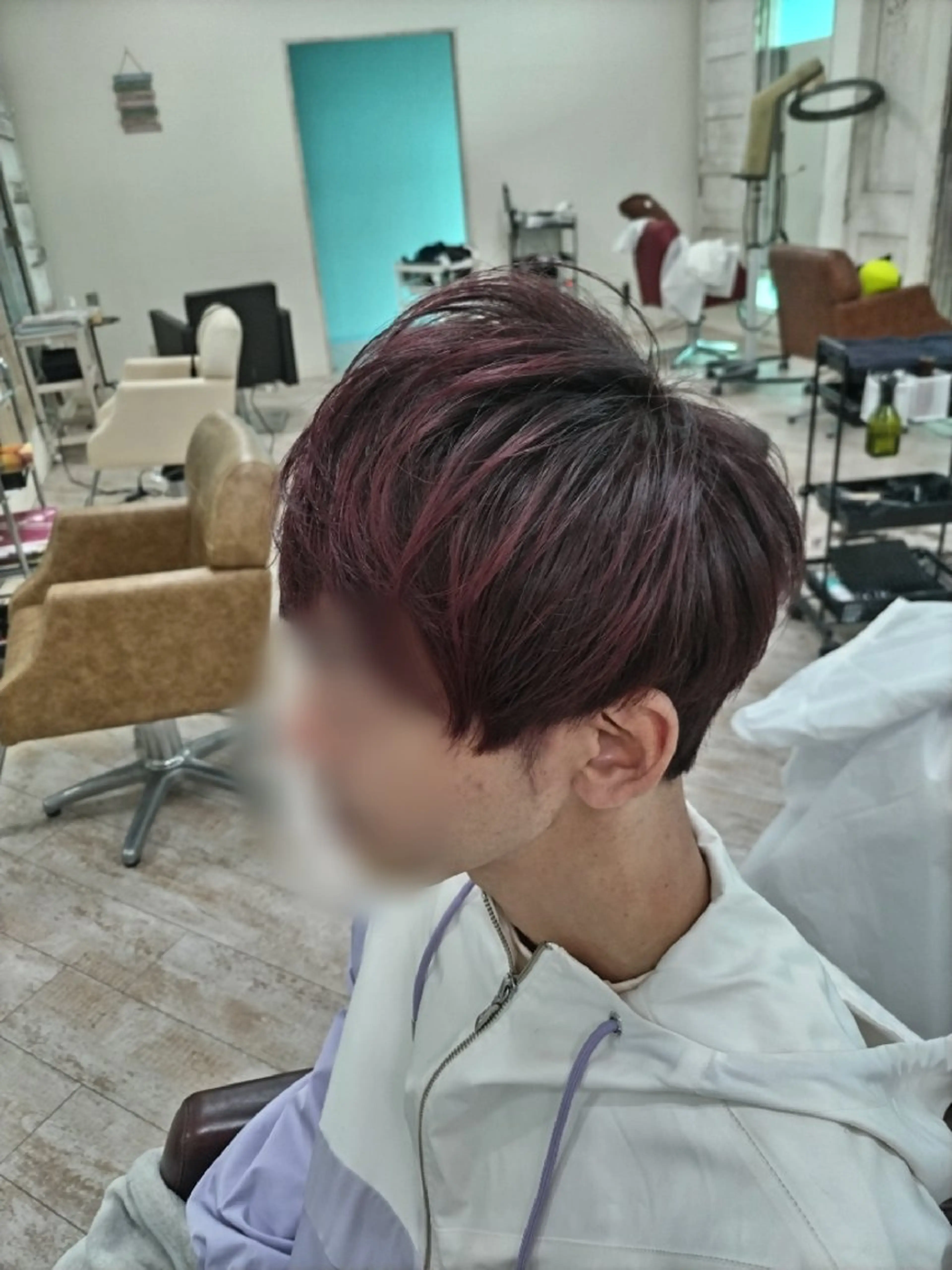 カラー ピンクカラー 磯崎 美幸のヘアスタイル