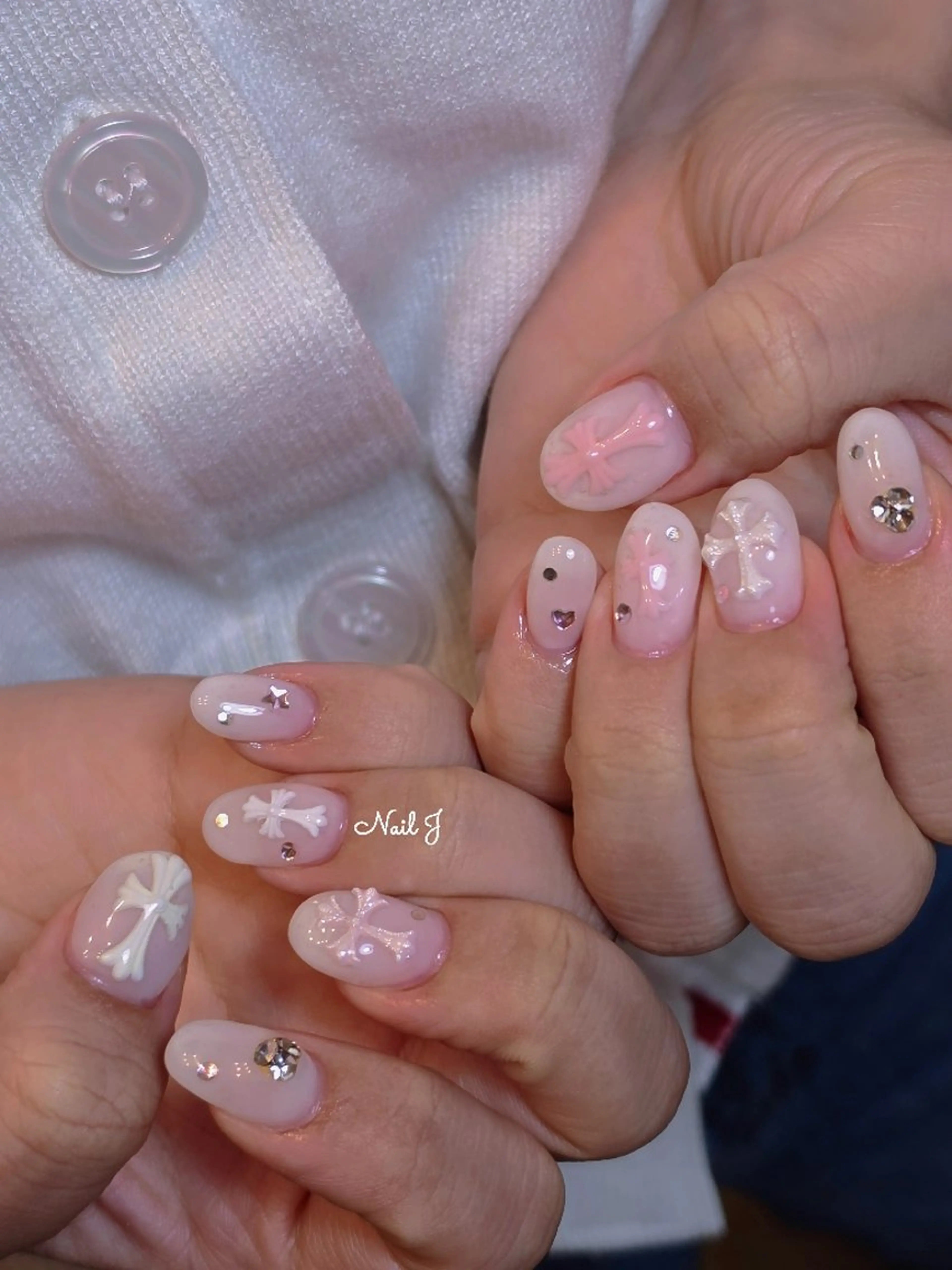 ネイル 韓国ネイル 春ネイル ハンドネイル Nail Jのネイルデザイン