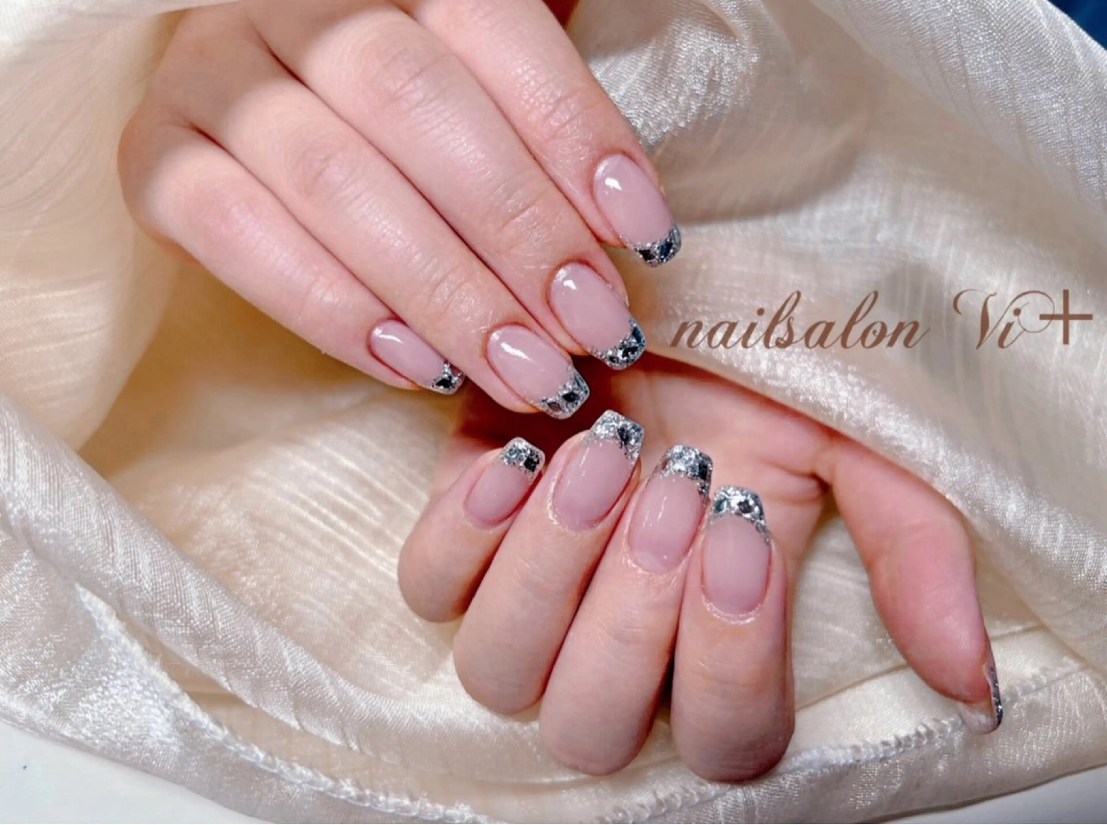 ♡ins大人気♡キラキラガラスフレンチコースの写真