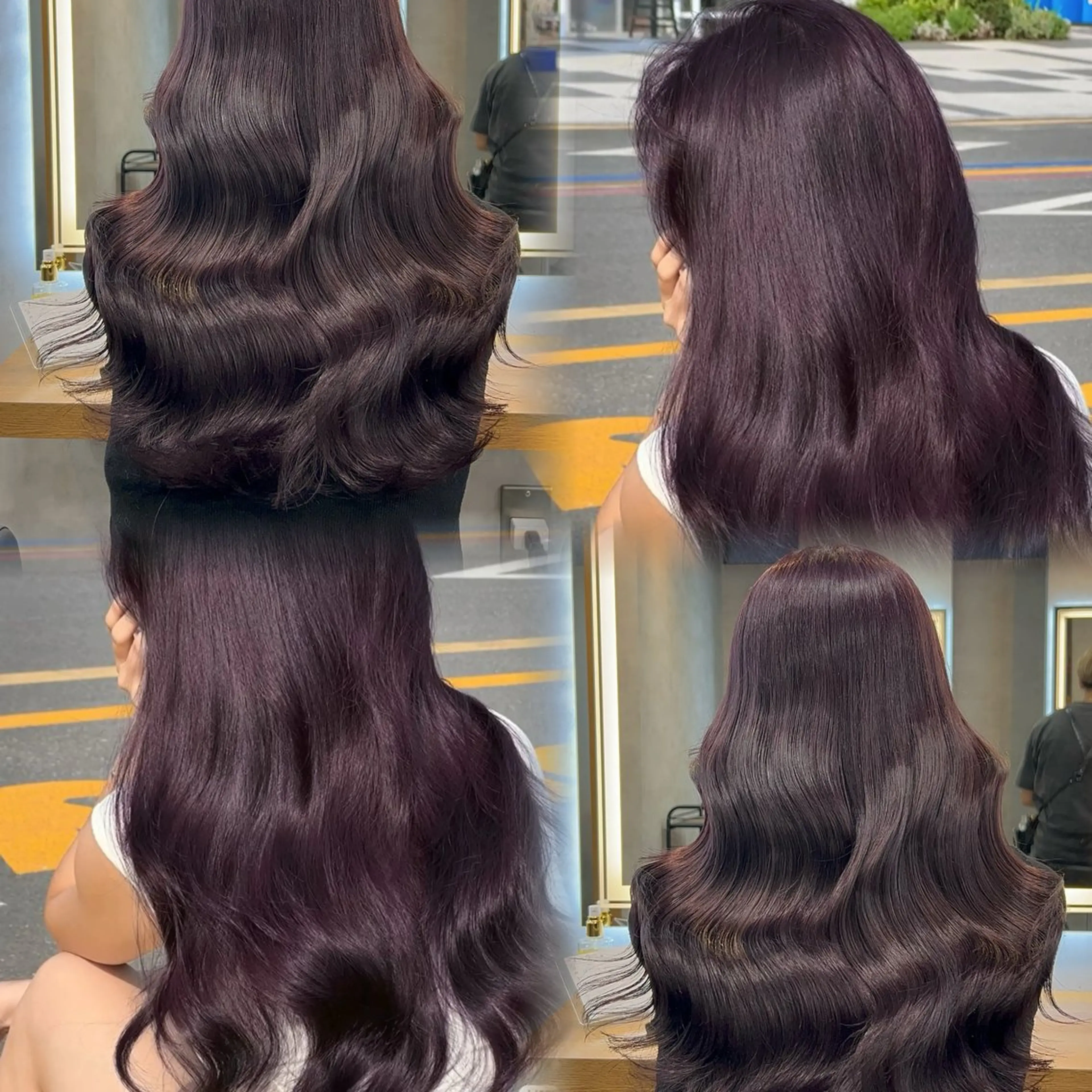 ロング カラー ヘアカラー トリートメント ブリーチなしの達人 🌈KAITOのヘアスタイル