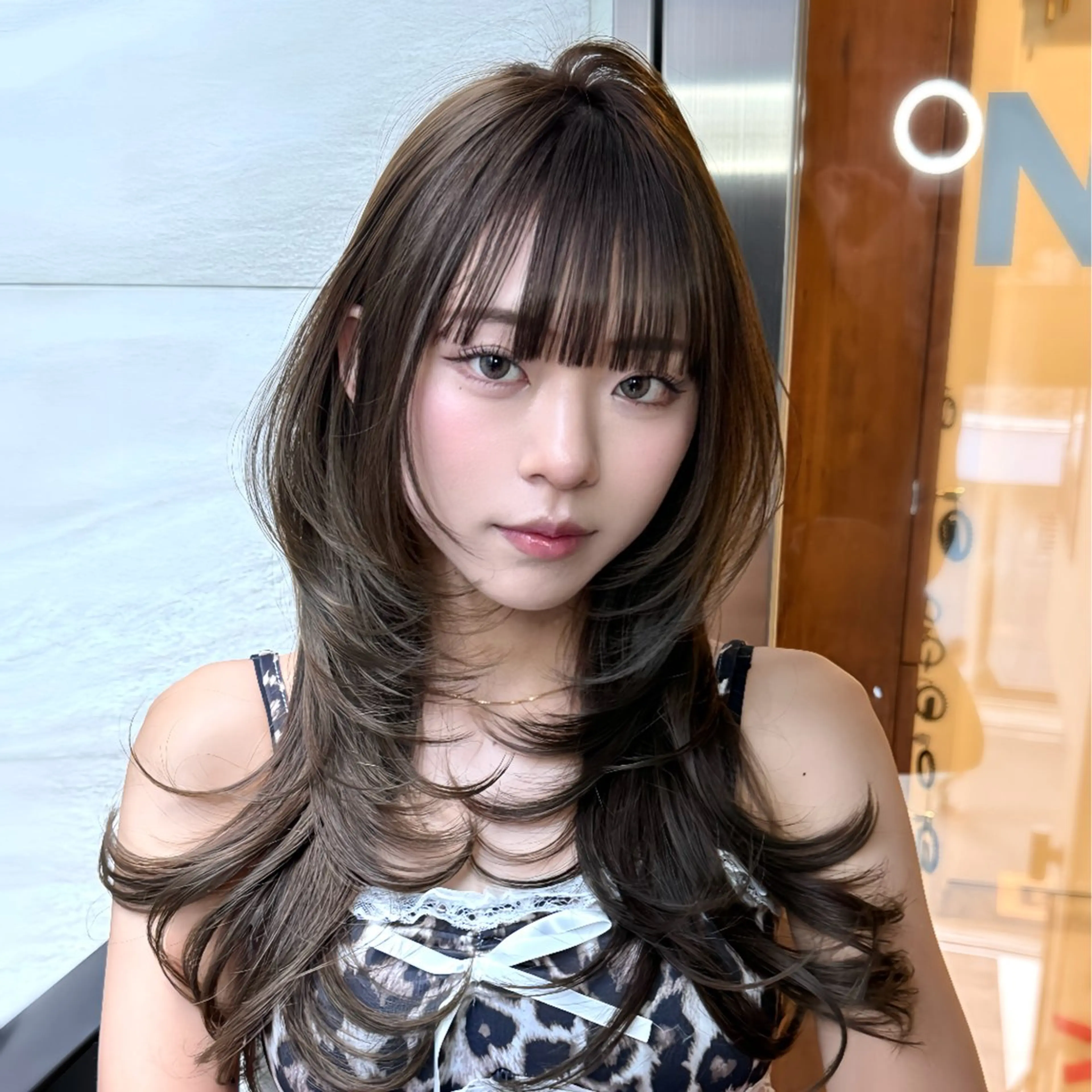 ロング カラー 透明感カラー レイヤーカット カット ヘアカラー ハッシュカット/艶感 カラー/ユウキ✨のヘアスタイル