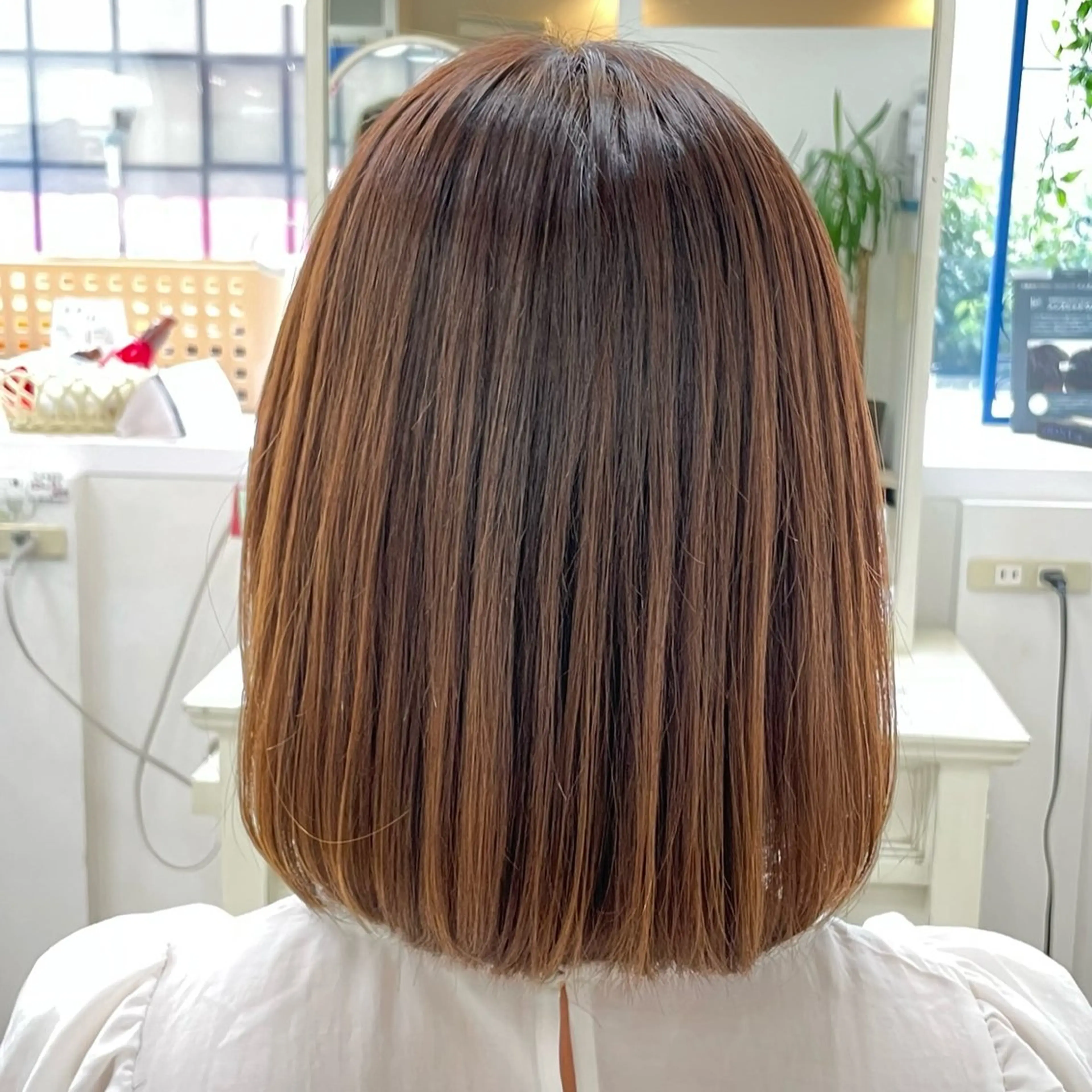 ショート ヘアアレンジ 酸性ストレート カット 縮毛矯正 トリートメント 町田 あみのヘアスタイル