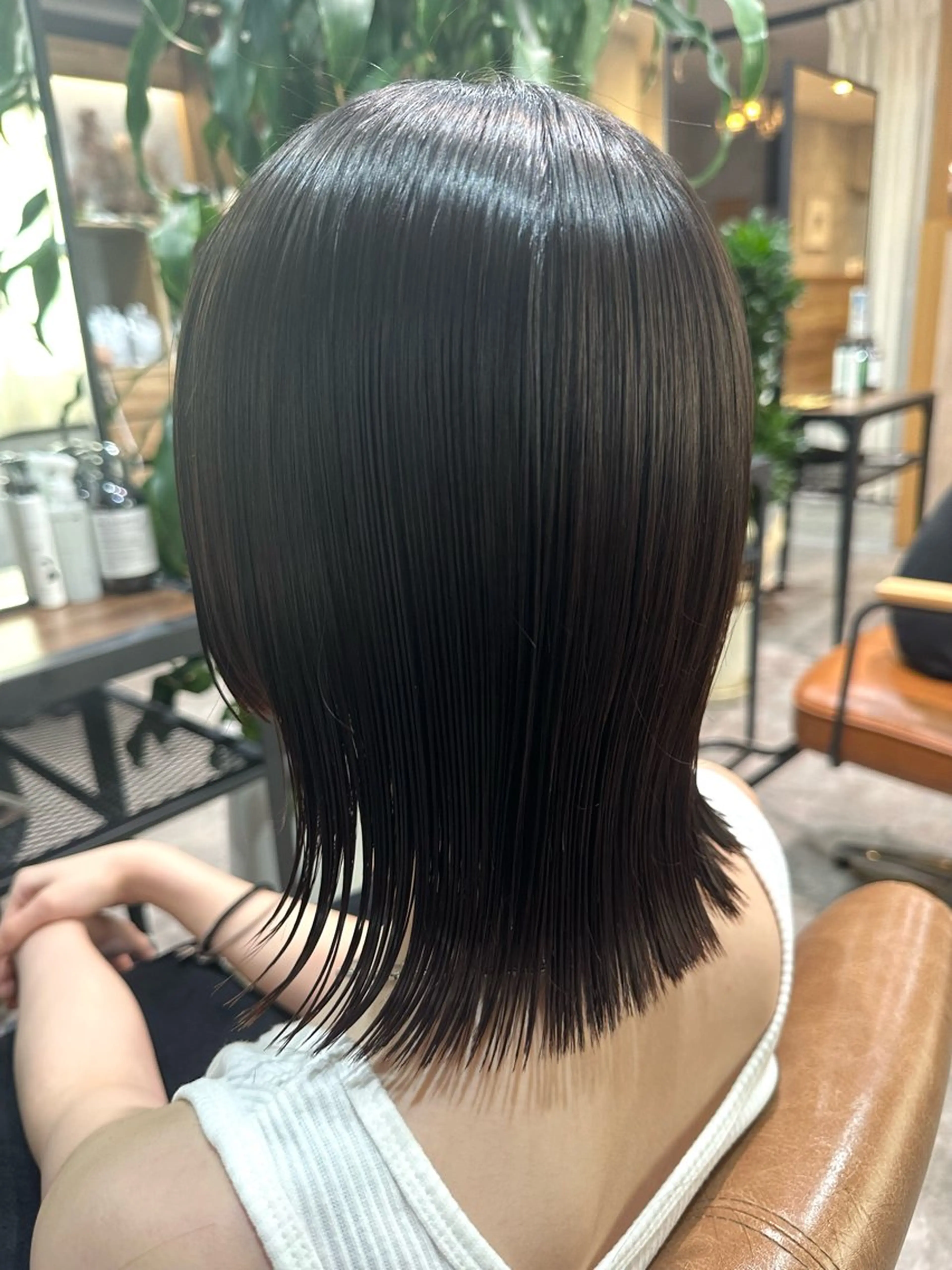 ミディアム カット トリートメント 大久保 優香のヘアスタイル