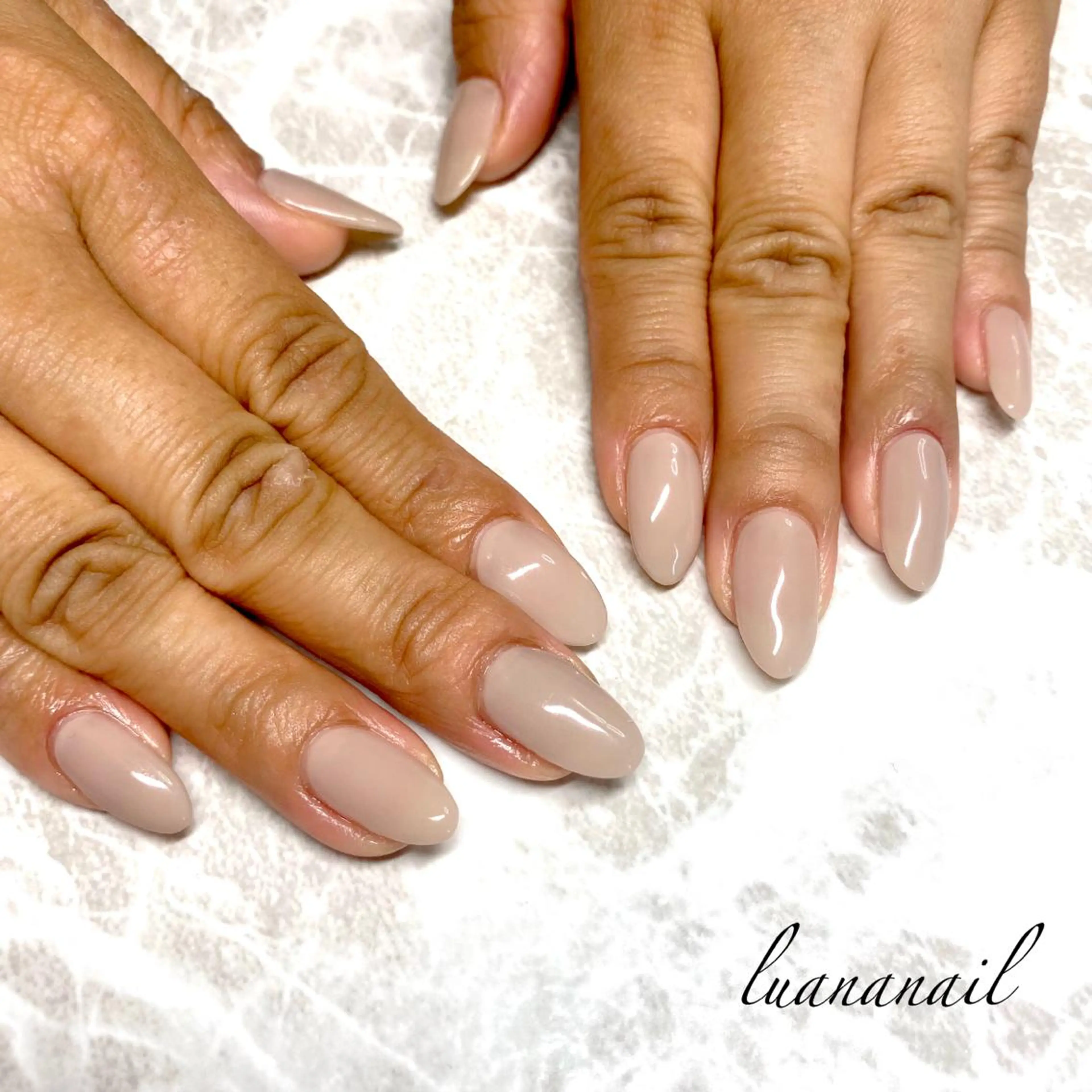 ネイル ワンカラーネイル ハンドネイル luana nailのネイルデザイン