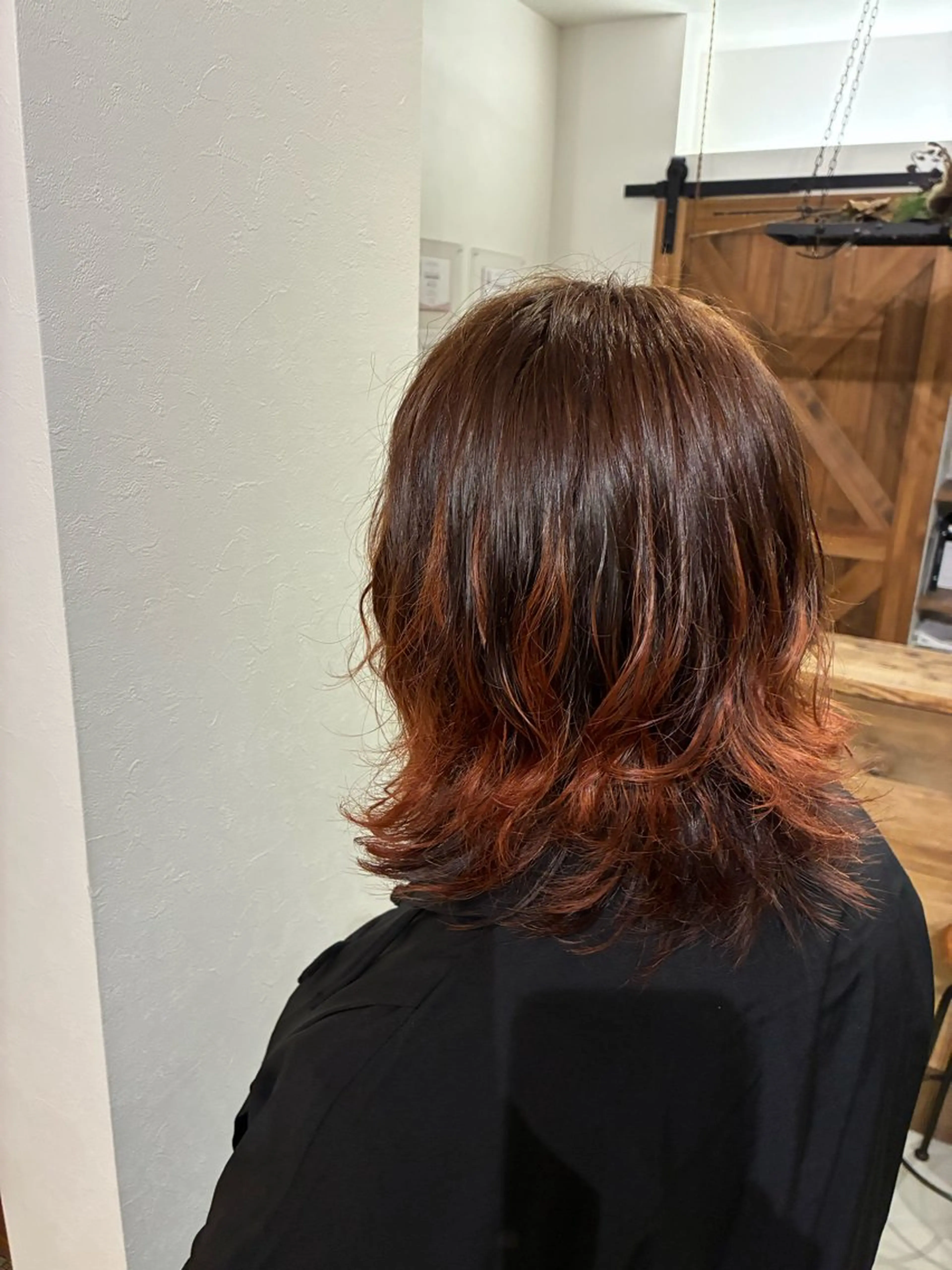 ミディアム カラー 清水 美香のヘアスタイル