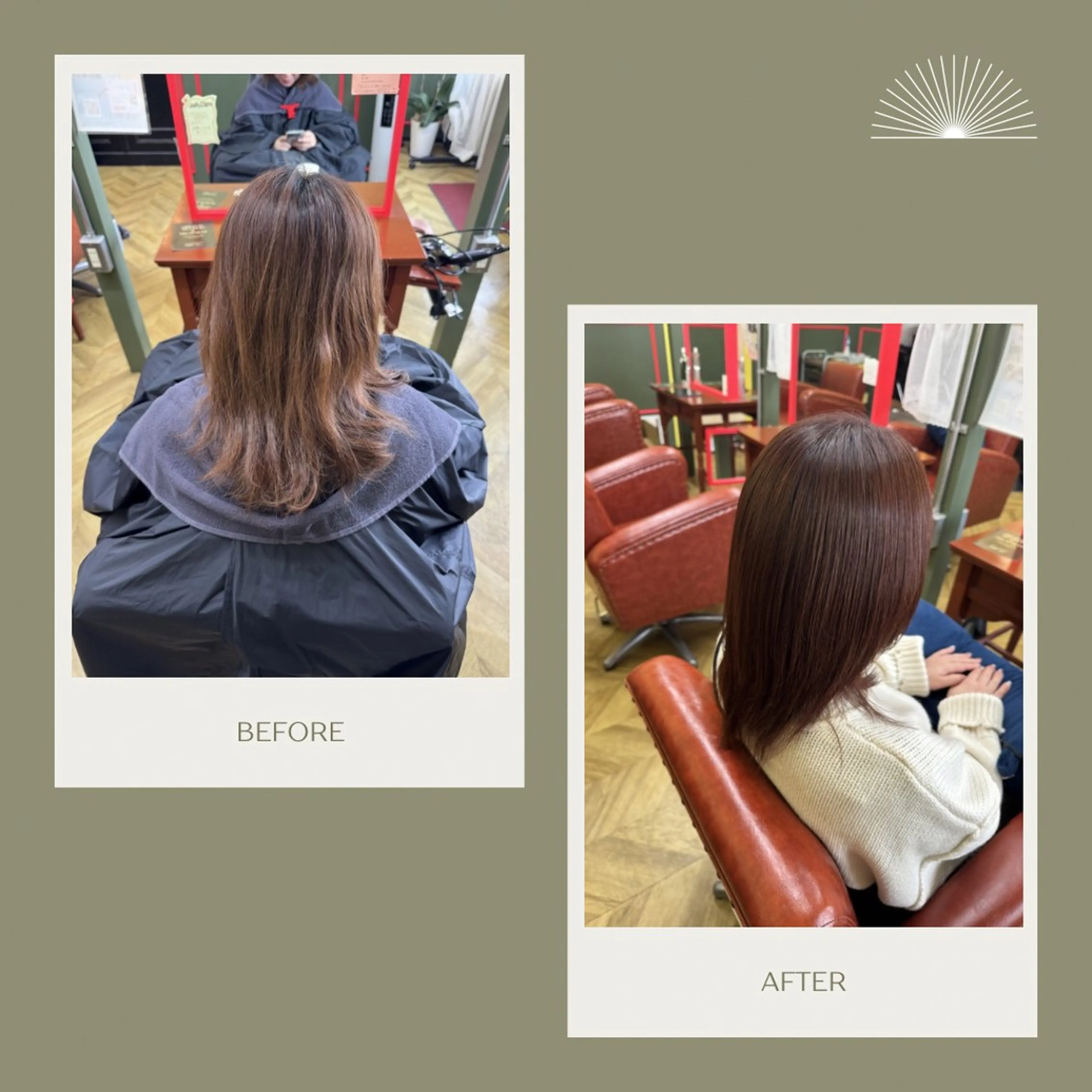 セミロング カラー ヘアカラー 米倉 麻衣のヘアスタイル