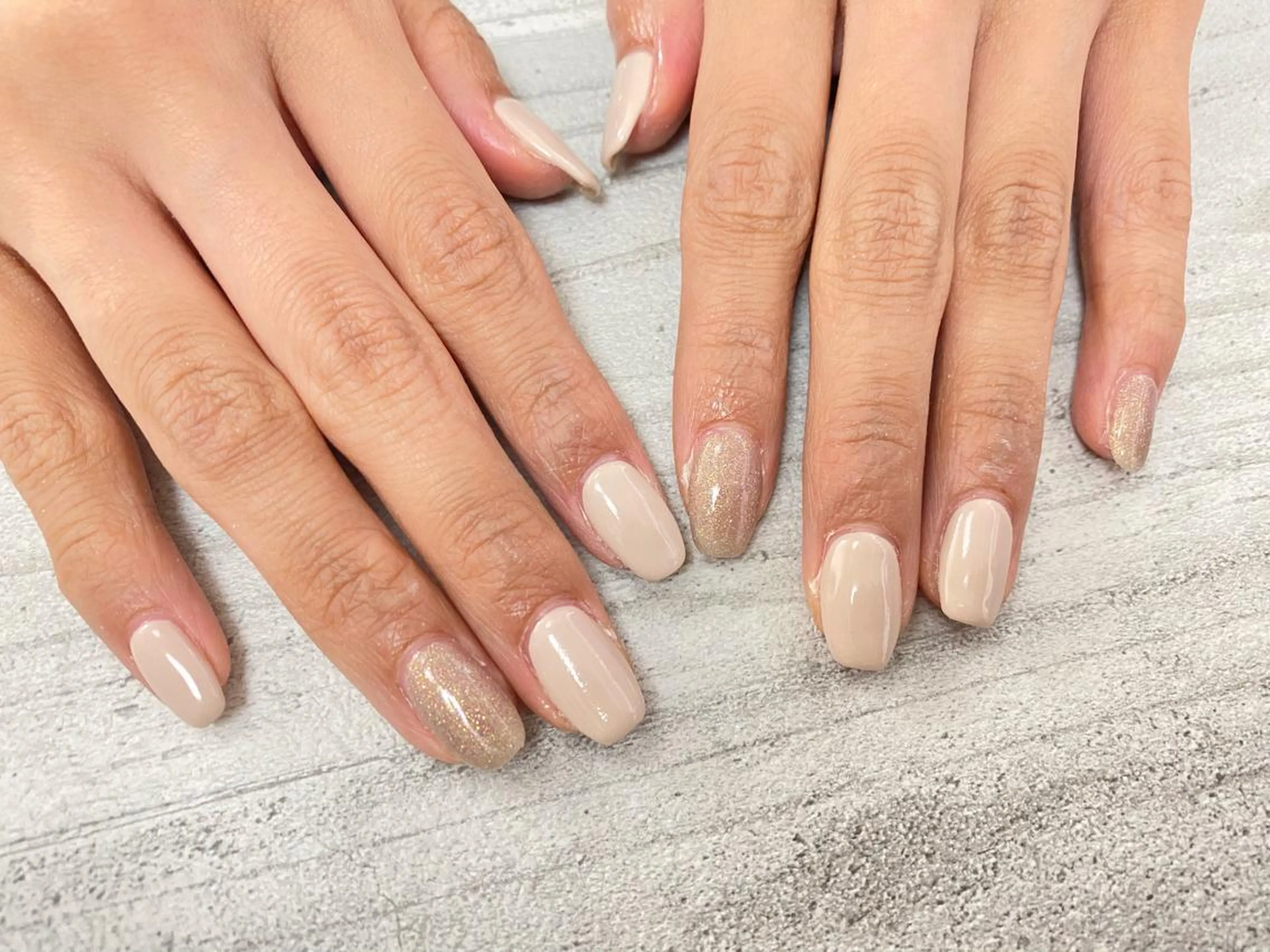 ネイル ラメ(グリッター) ワンカラーネイル ハンドネイル mogunail &blowのネイルデザイン