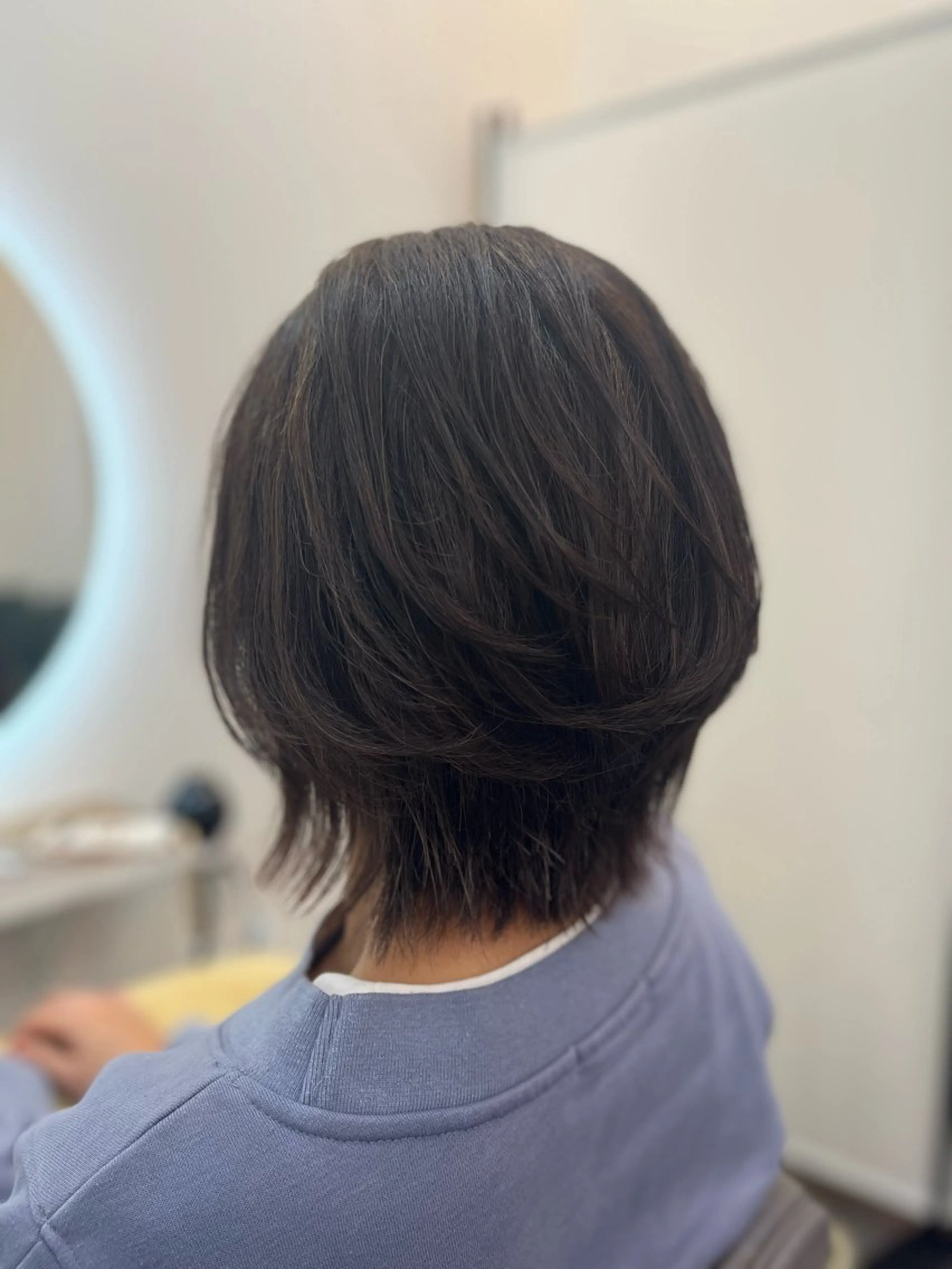 ミディアム カット ヘアカラー 下野 悠也のヘアスタイル