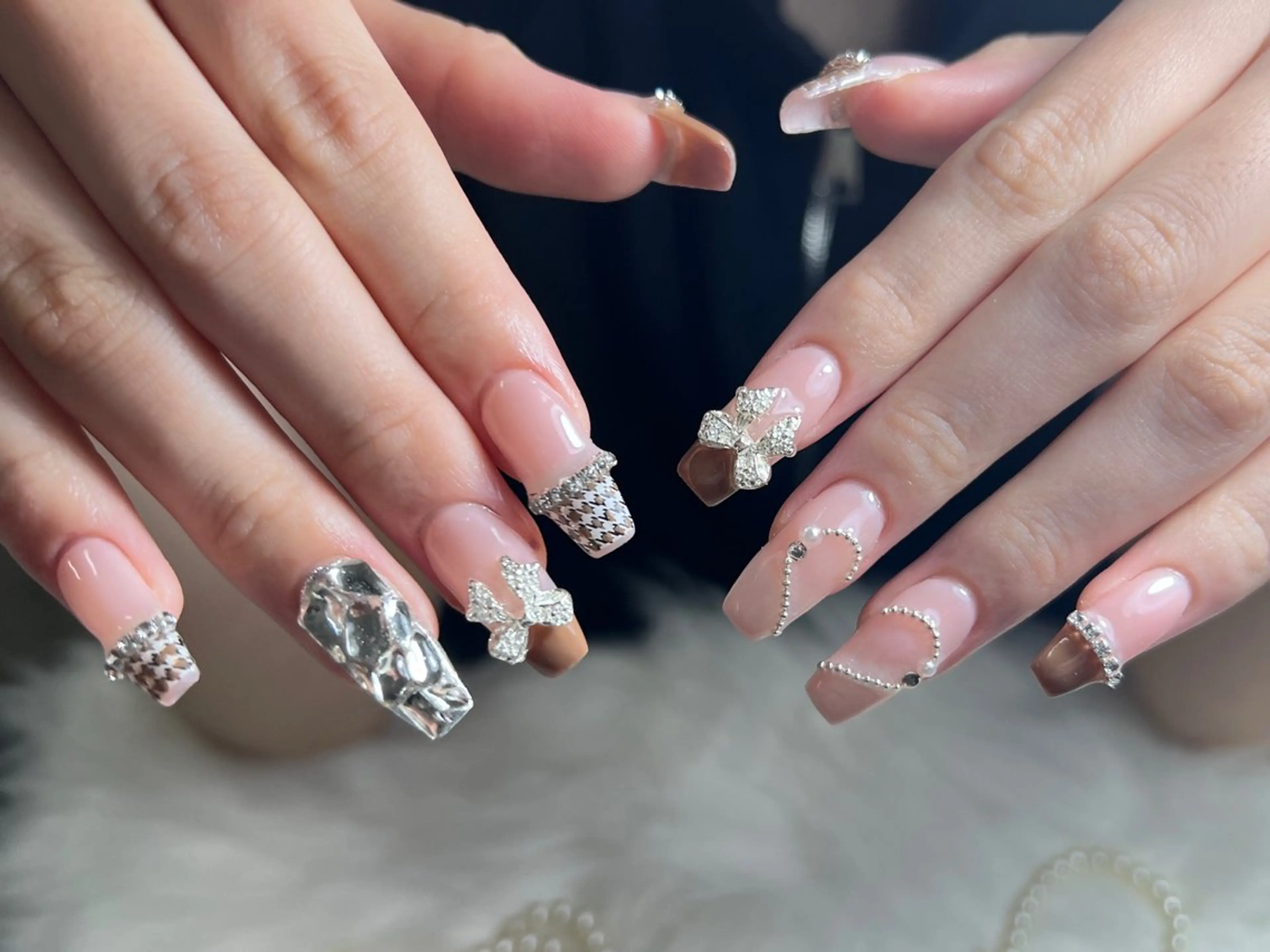 ネイル 長さ出し スカルプネイル ワンホンネイル Moa nailのネイルデザイン