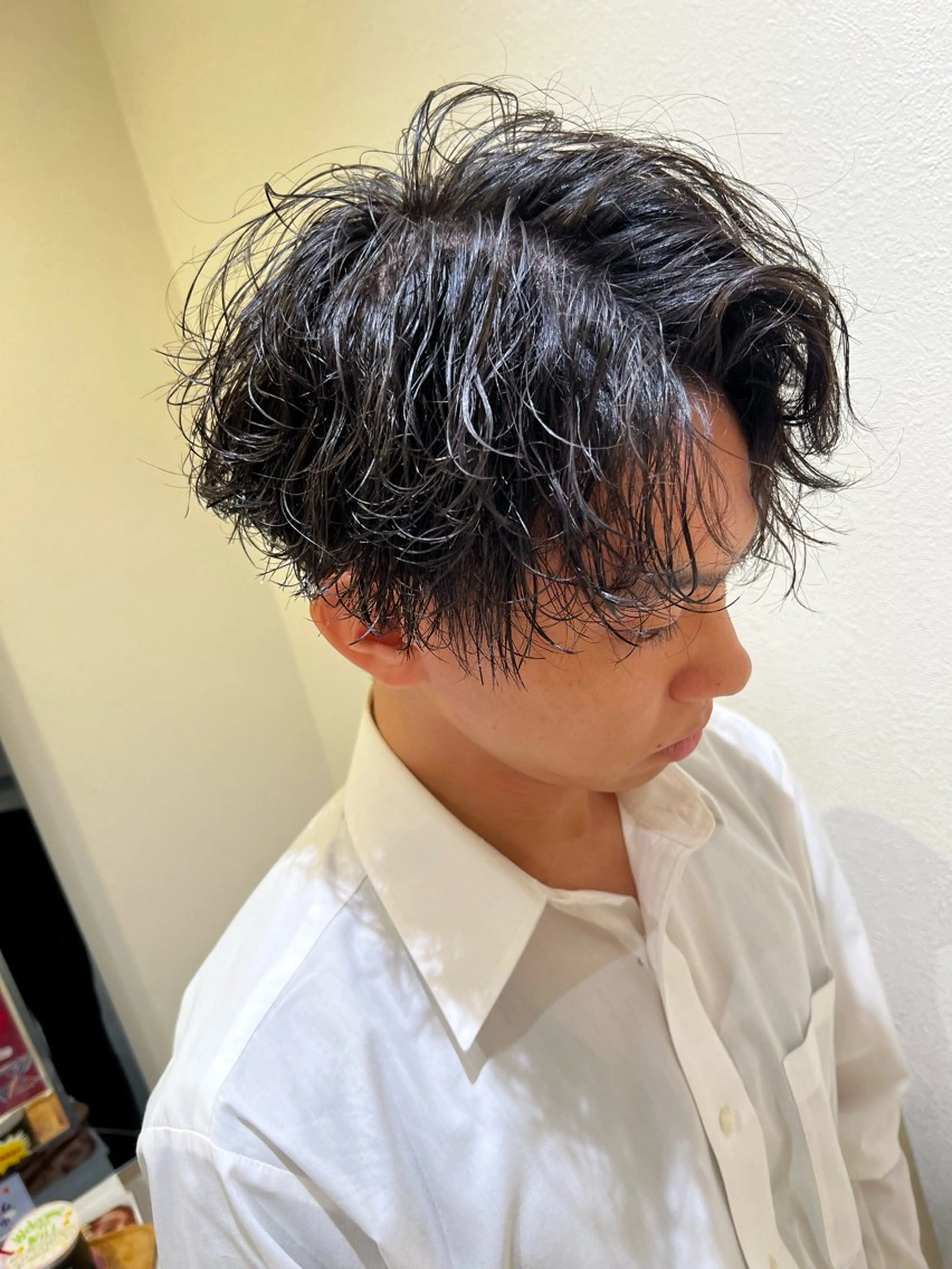 パーマ メンズ メンズパーマ 波巻きパーマ カット パーマ メンズパーマ 特化/京橋/栗野のヘアスタイル