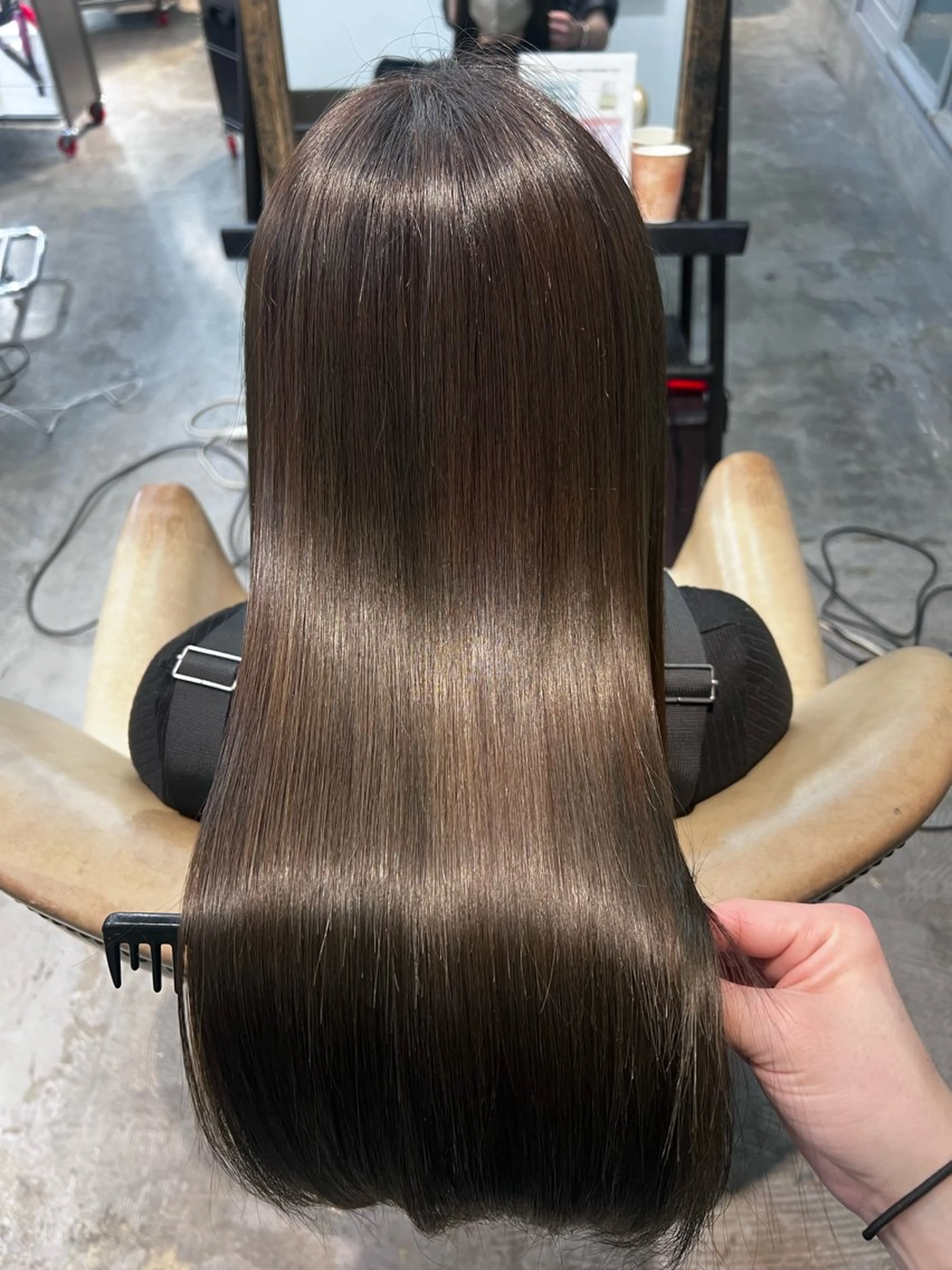 セミロング カット 紙屋町ショート /ボブ　パーマ河内蓮のヘアスタイル