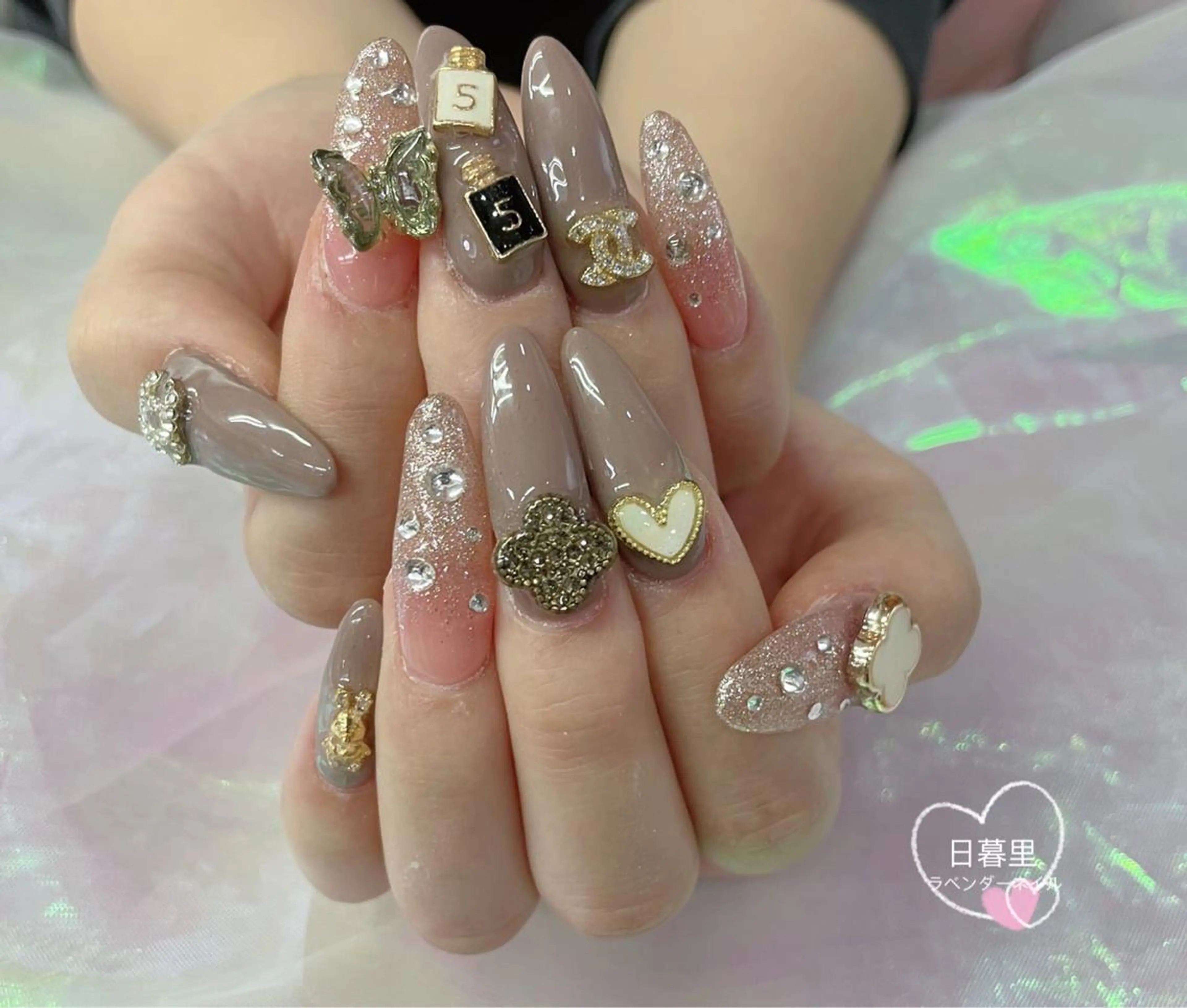 ネイル ハンドネイル フットネイル ラベンダー💖日暮里 ルル💖ネイルのネイルデザイン