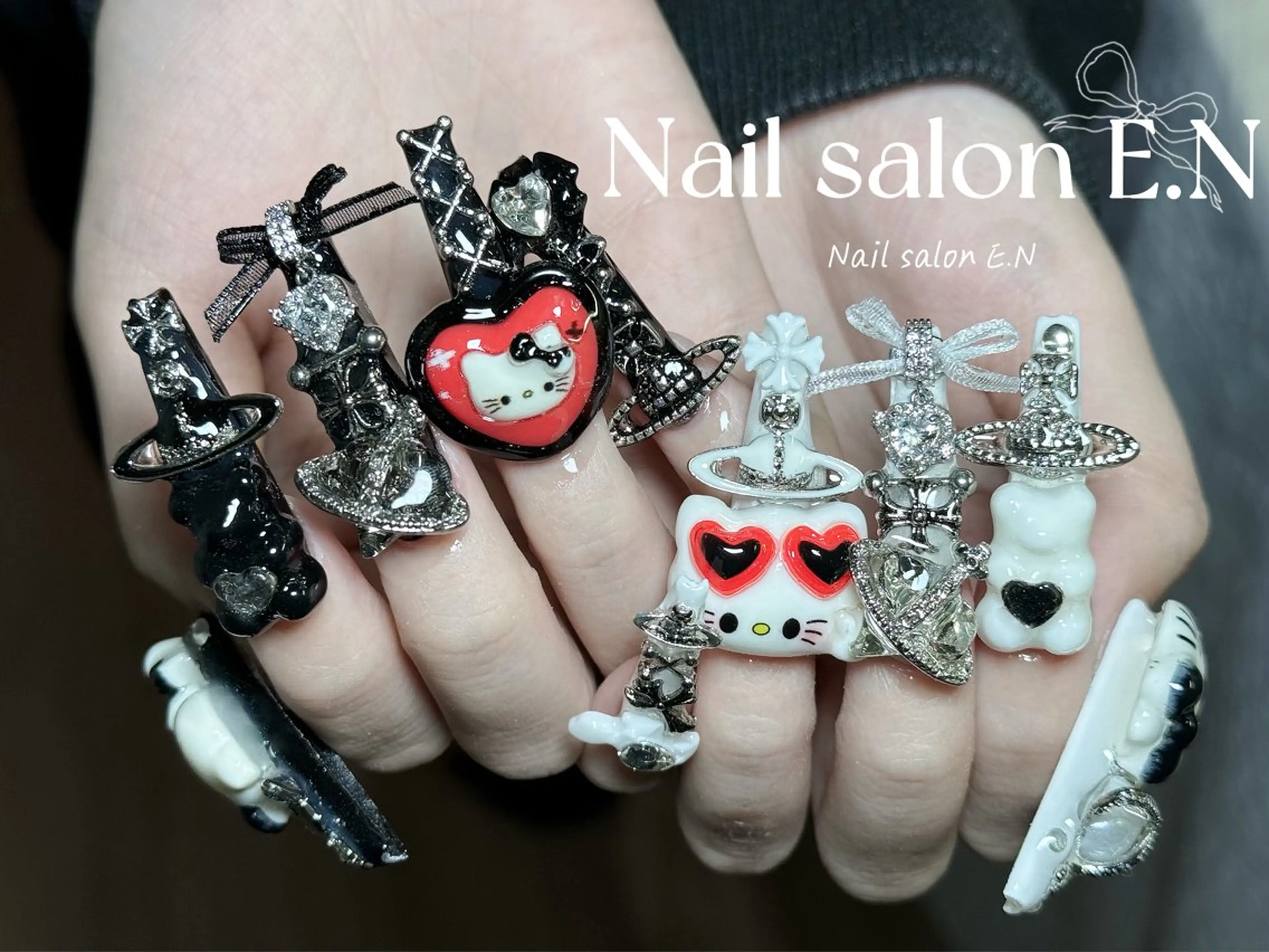 ネイル アートネイル オーロラネイル ブラウン クリアネイル フレンチネイル ハンドネイル E.N🦋 長さ出し/持ち込みのネイルデザイン