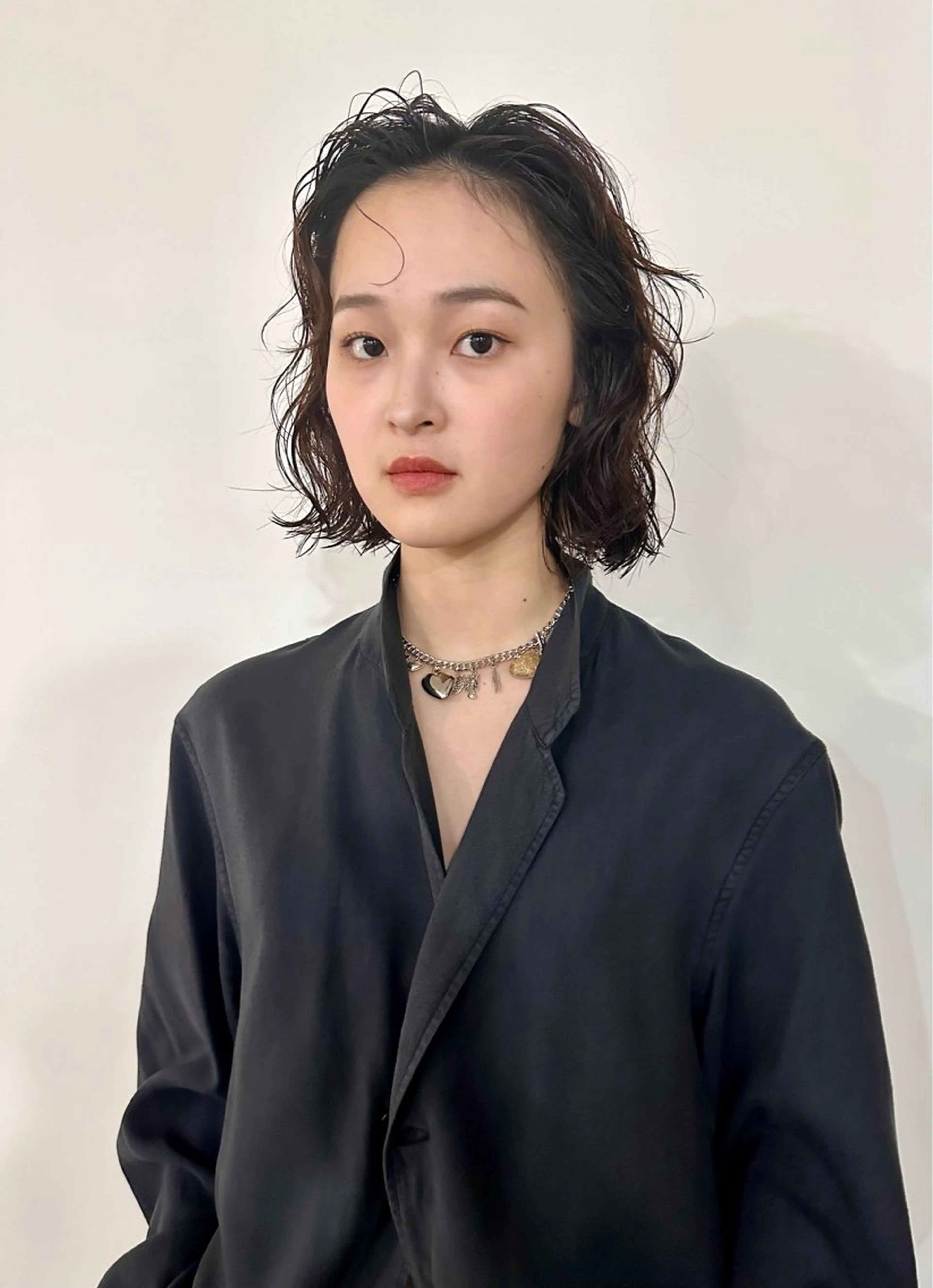 ミディアム パーマ ミディアムパーマ ボブ レイヤーカット GATTACA RYOのヘアスタイル