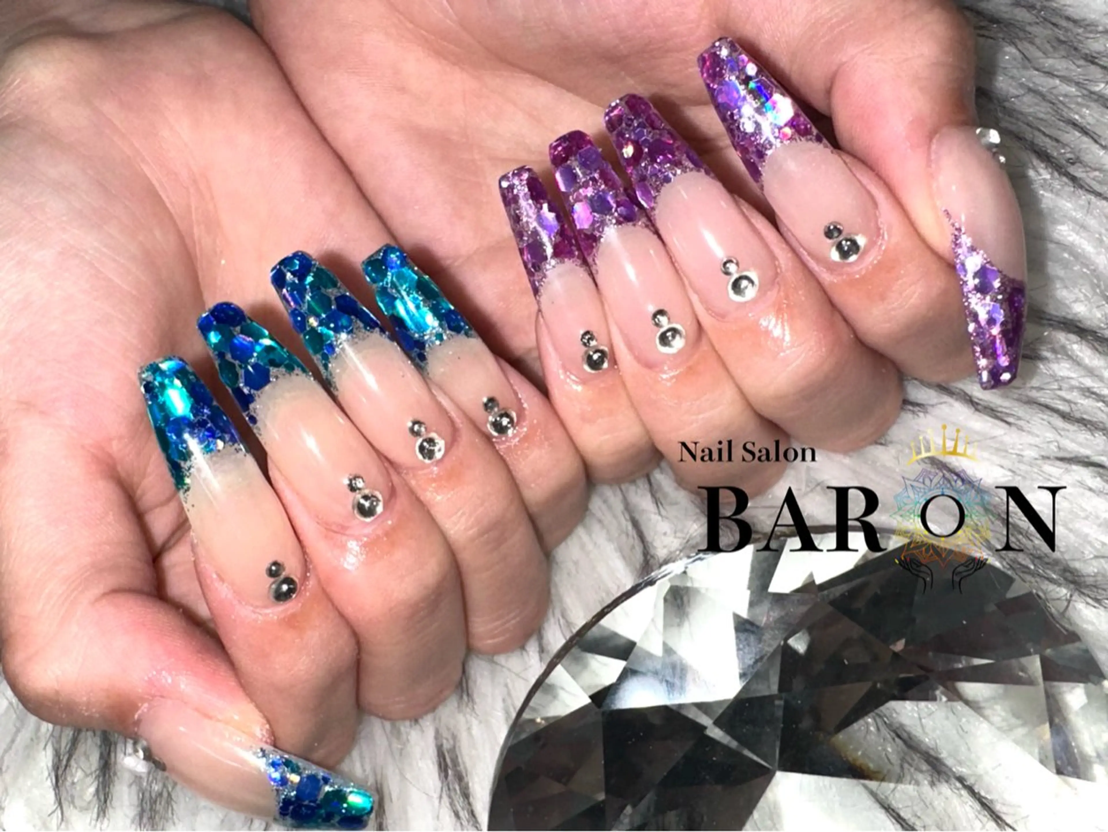 ネイル 持ち込み スカルプネイル ♛BARON♛ YURAのネイルデザイン