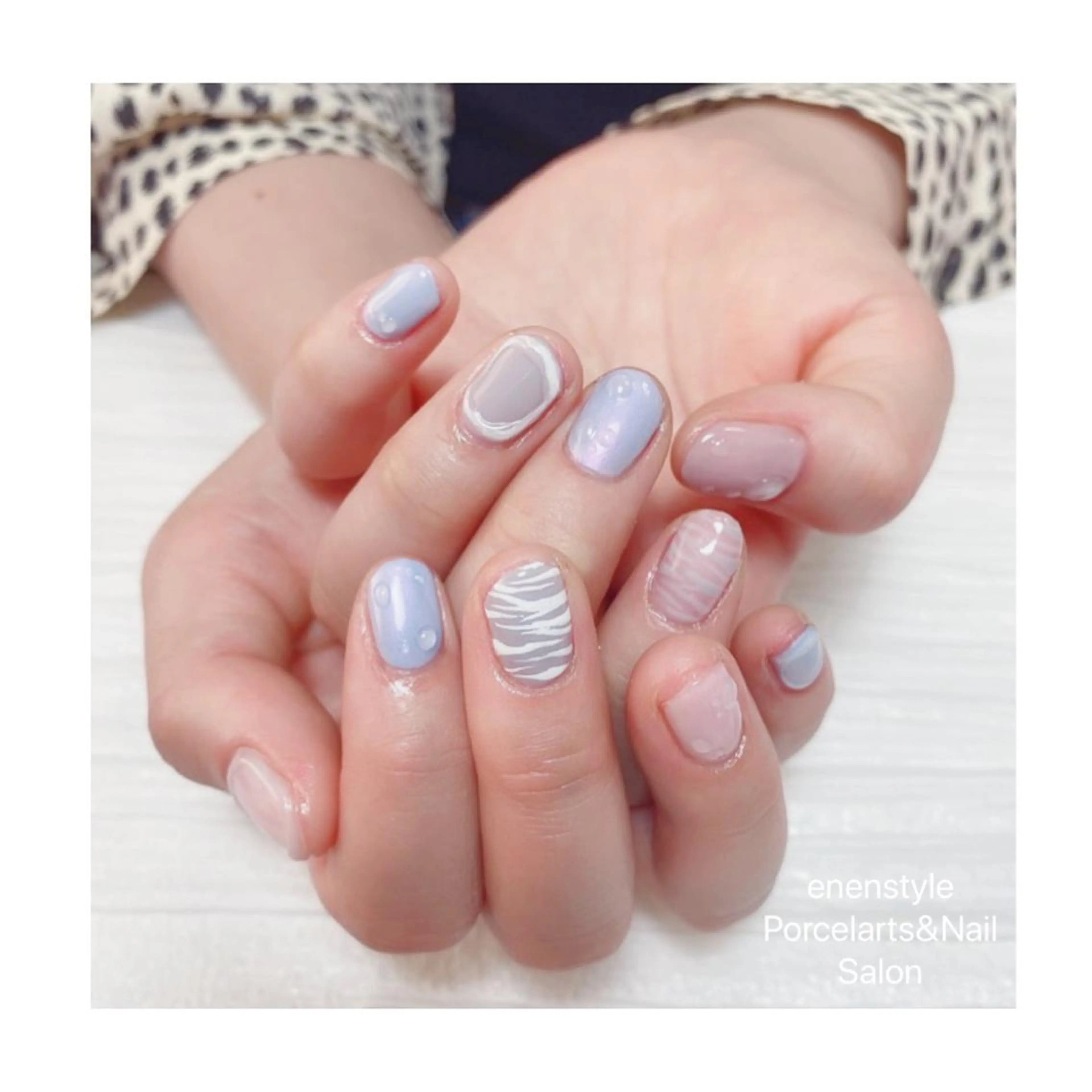 ショート ネイル ハンドネイル 👑enen style👑のネイルデザイン